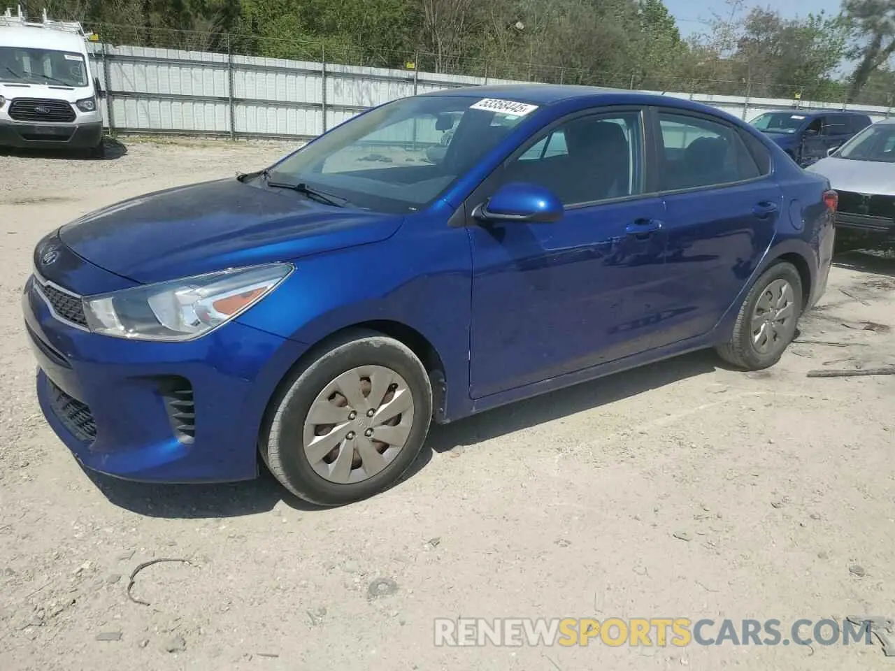 1 Photograph of a damaged car 3KPA24AB6KE187843 KIA RIO 2019