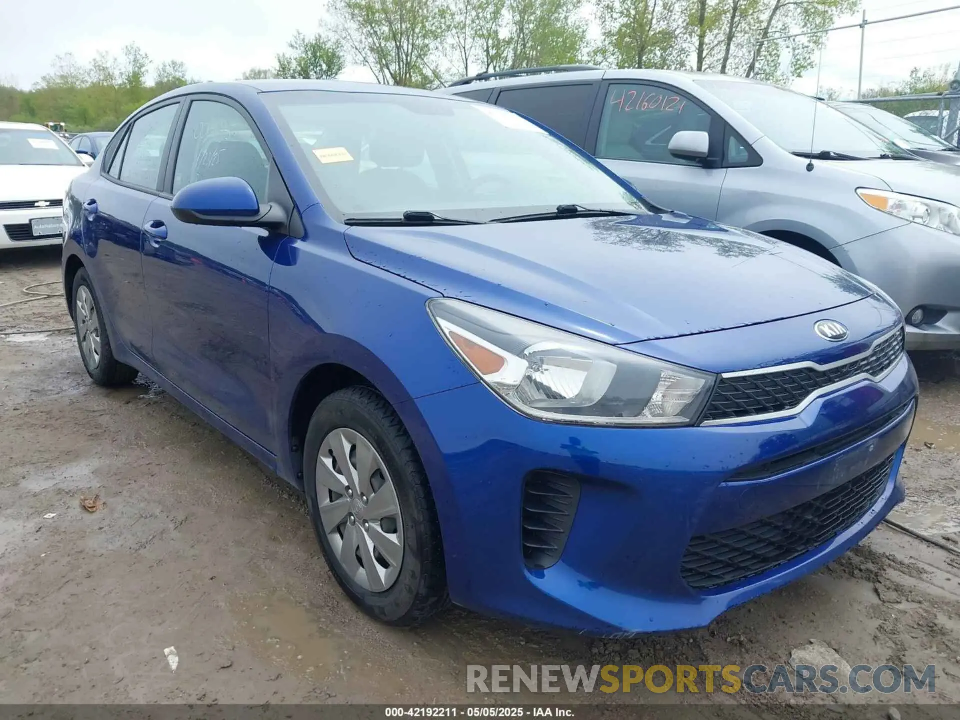 1 Photograph of a damaged car 3KPA24AB6KE207394 KIA RIO 2019