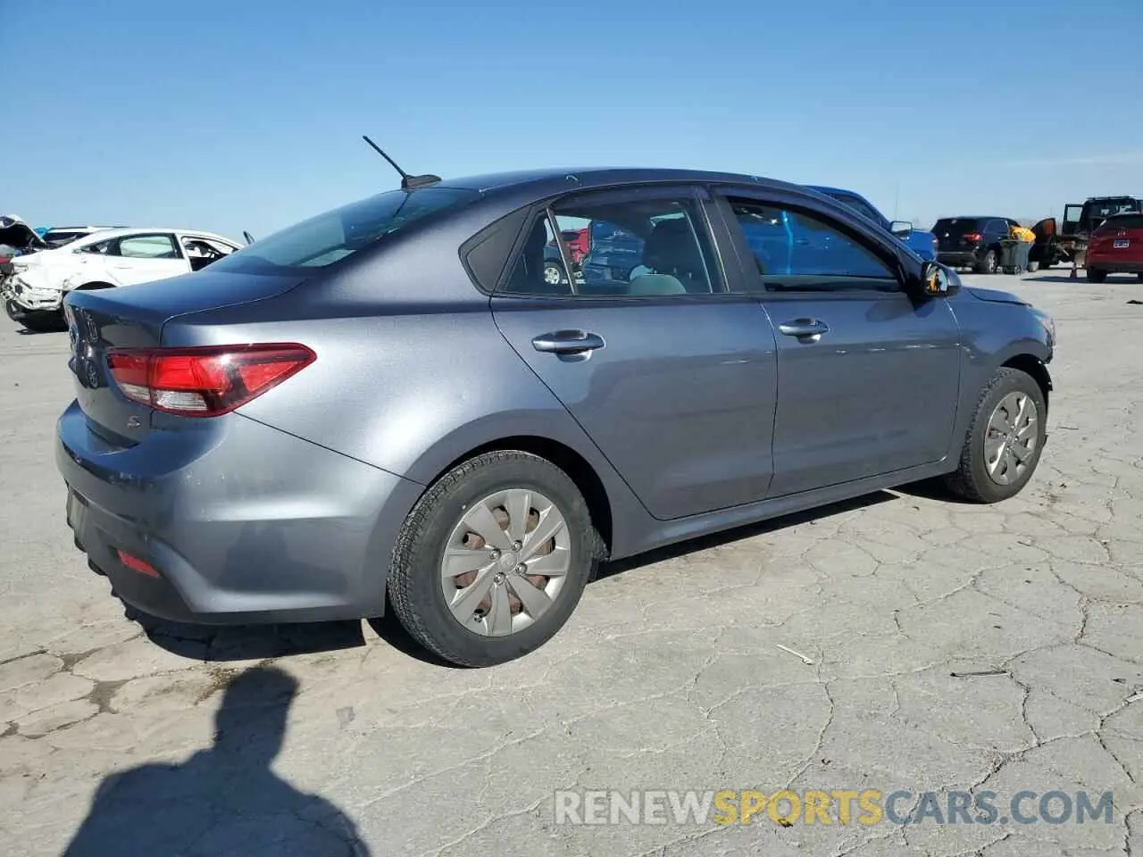 3 Photograph of a damaged car 3KPA24AB6KE216340 KIA RIO 2019