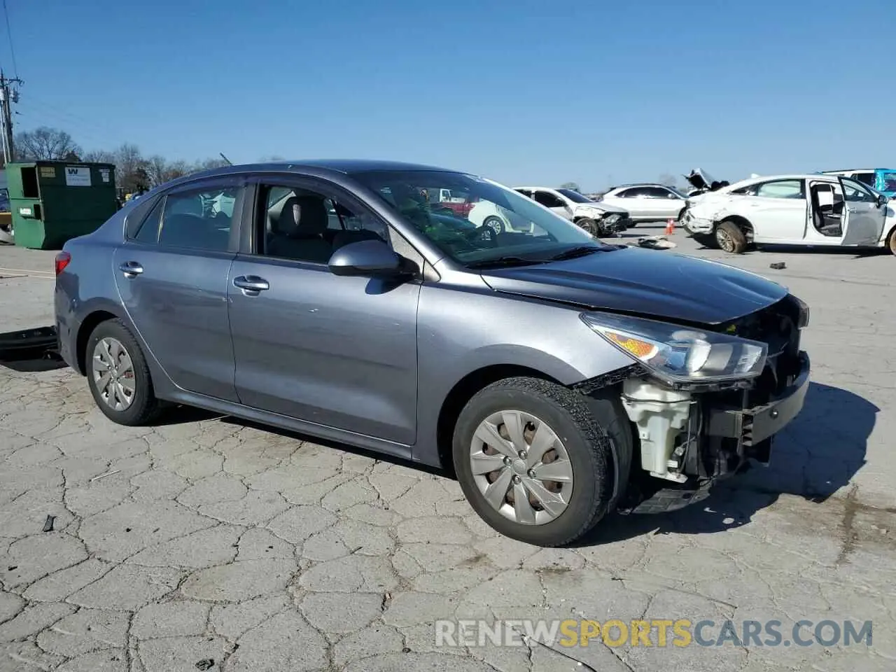 4 Photograph of a damaged car 3KPA24AB6KE216340 KIA RIO 2019