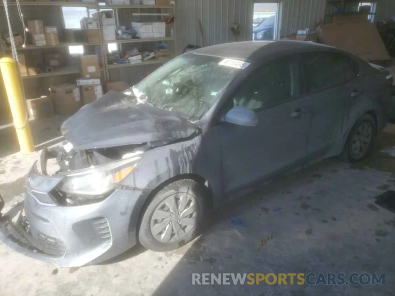 1 Photograph of a damaged car 3KPA24AB6KE249421 KIA RIO 2019