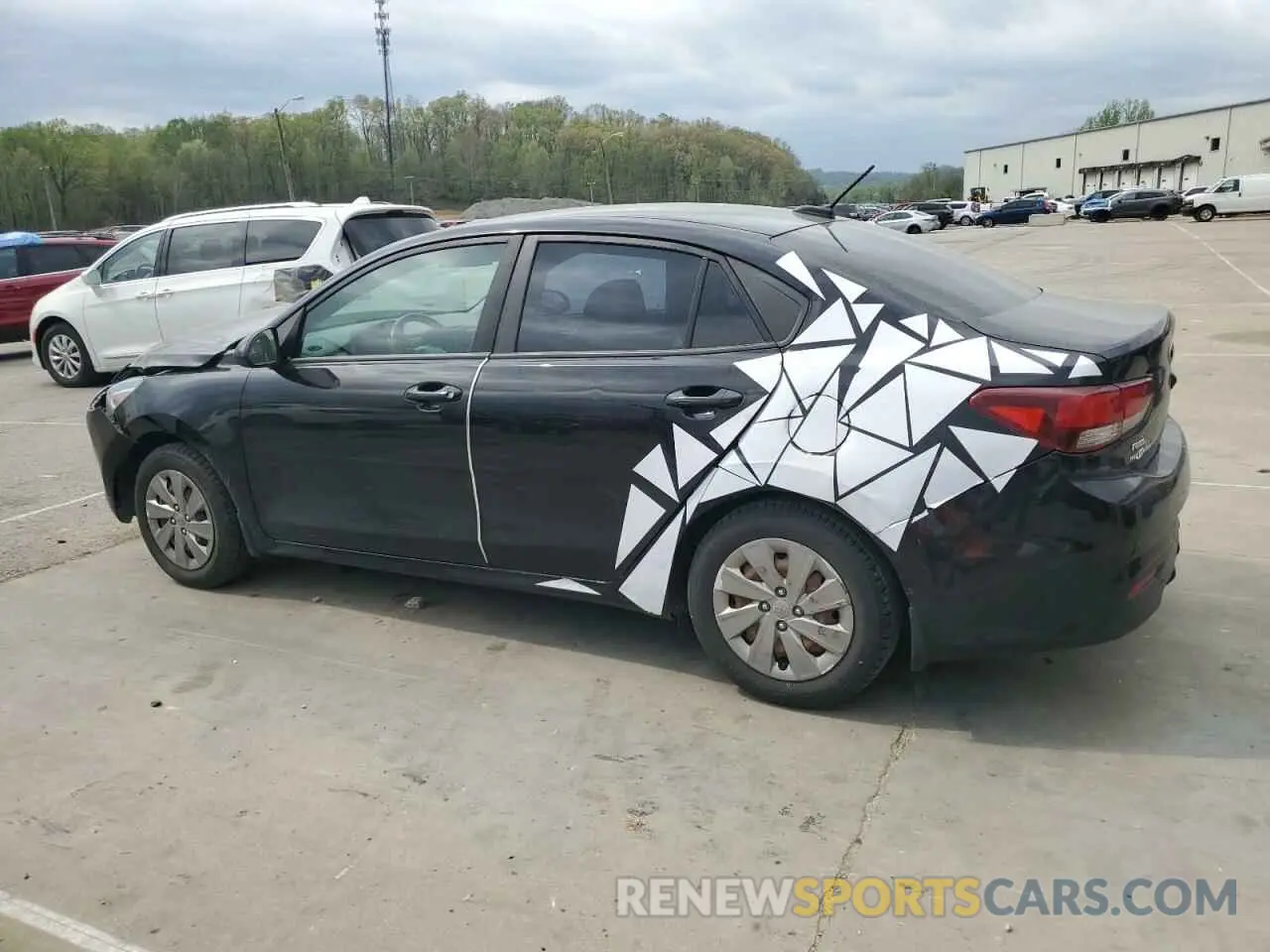 2 Photograph of a damaged car 3KPA24AB7KE171845 KIA RIO 2019