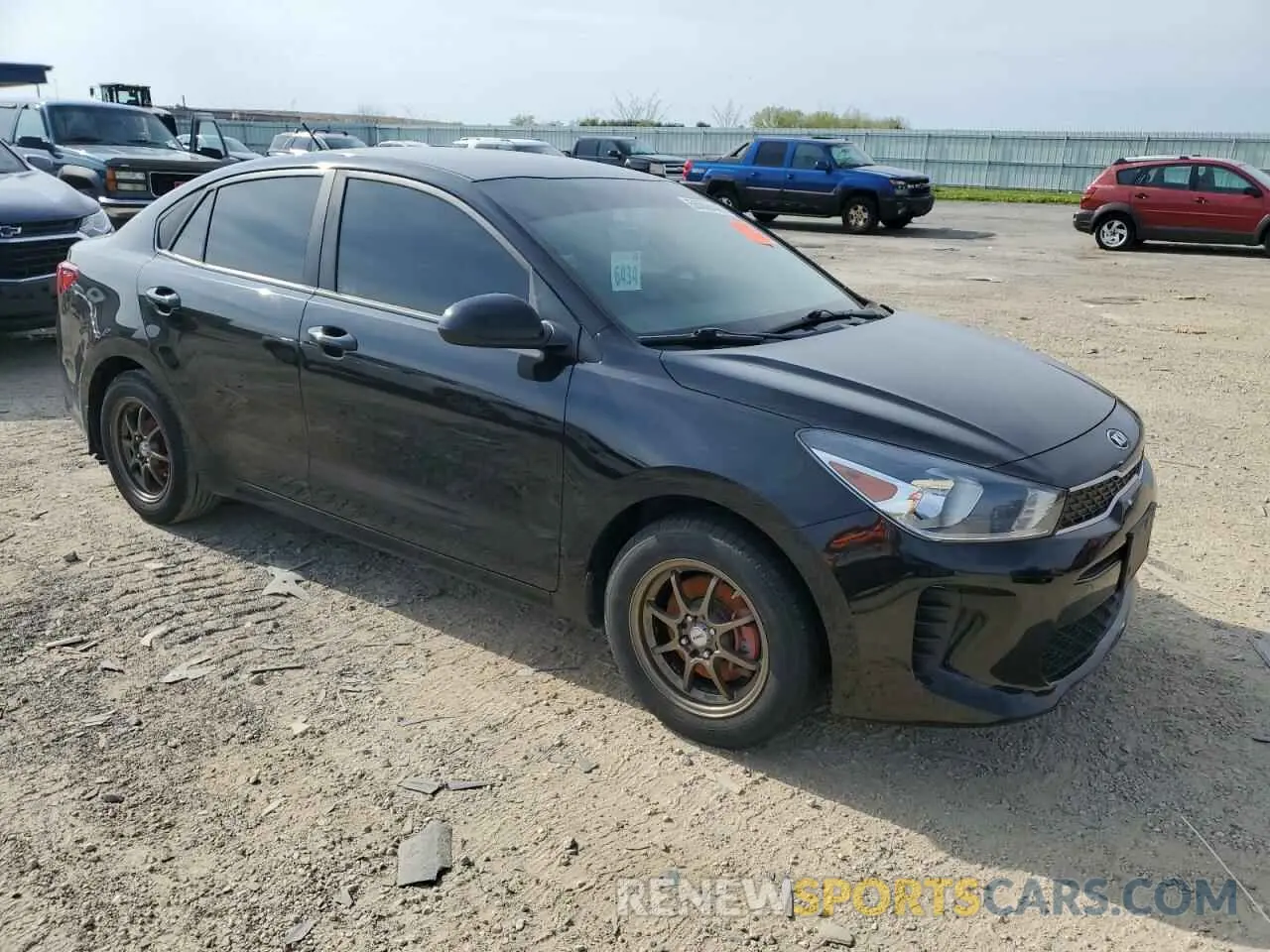 4 Photograph of a damaged car 3KPA24AB7KE200423 KIA RIO 2019