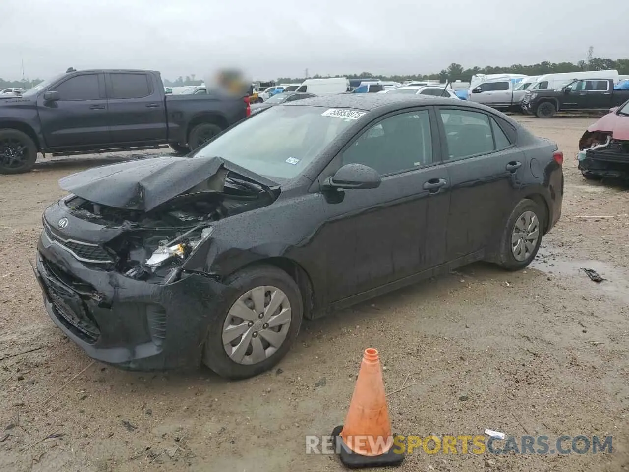 1 Photograph of a damaged car 3KPA24AB7KE223135 KIA RIO 2019