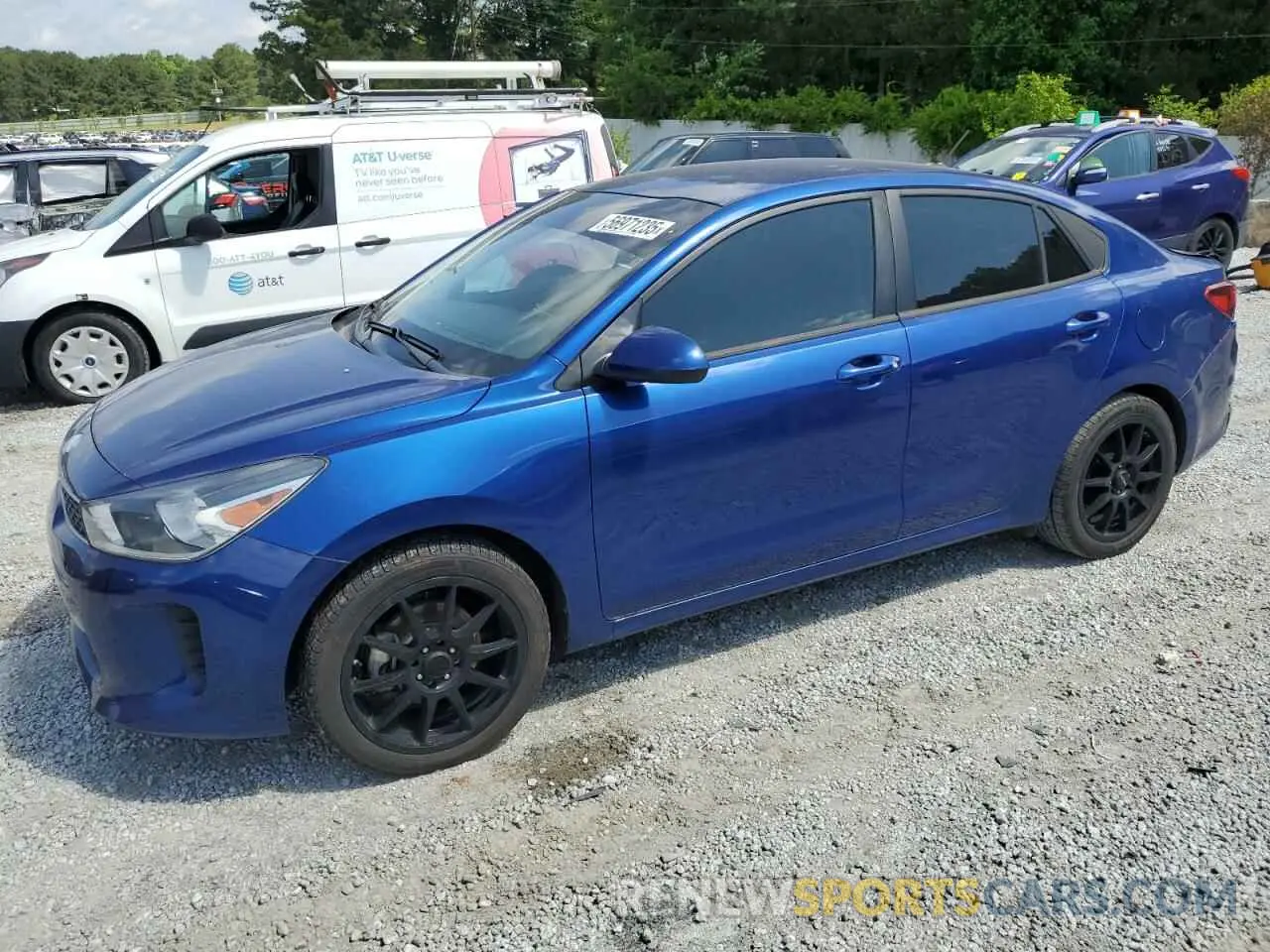 1 Photograph of a damaged car 3KPA24AB7KE249427 KIA RIO 2019