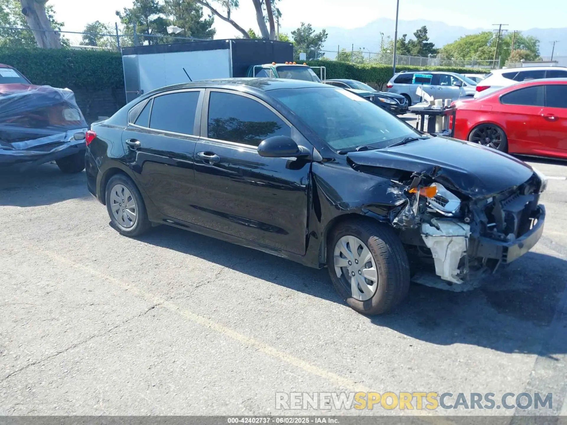 1 Photograph of a damaged car 3KPA24AB8KE180313 KIA RIO 2019