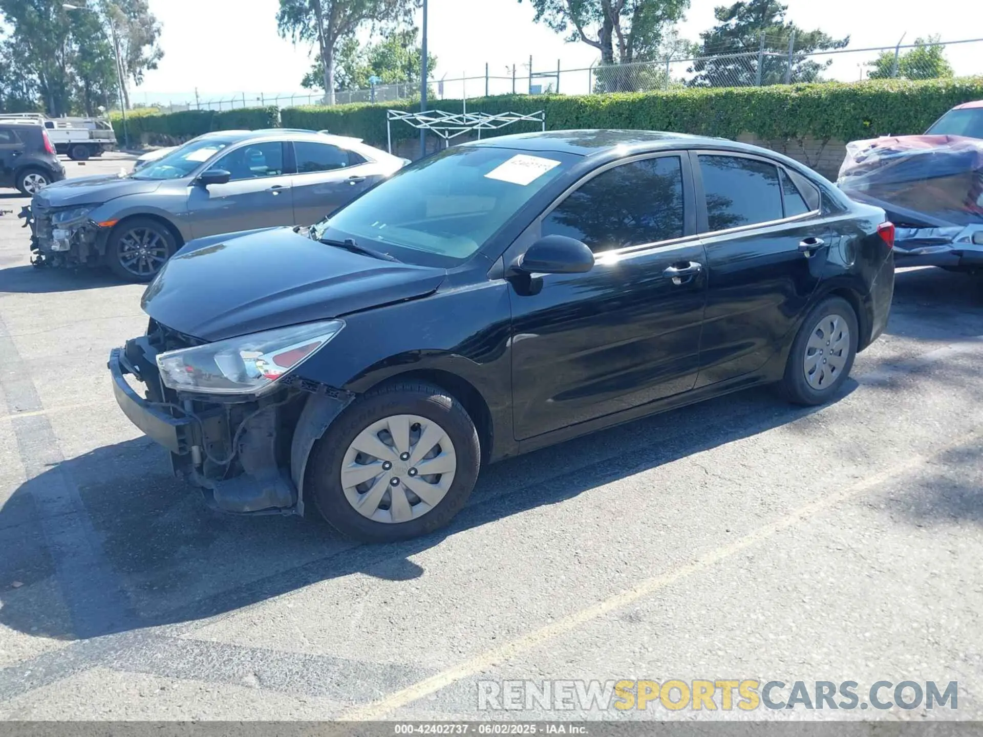 2 Photograph of a damaged car 3KPA24AB8KE180313 KIA RIO 2019