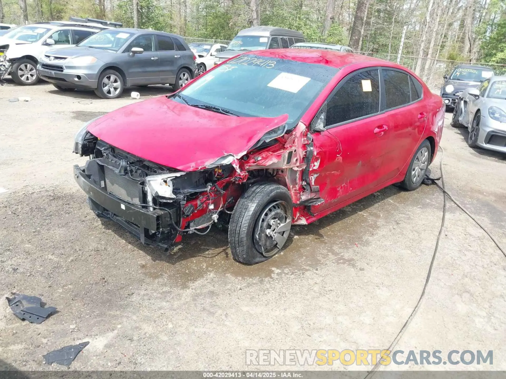 2 Photograph of a damaged car 3KPA24AB8KE223144 KIA RIO 2019