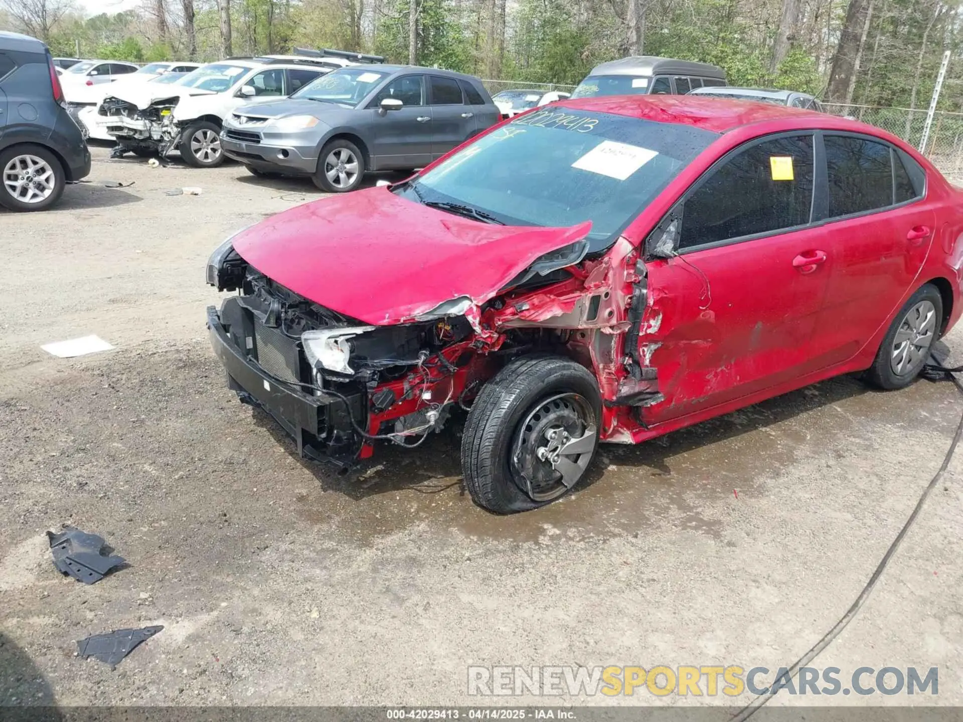6 Photograph of a damaged car 3KPA24AB8KE223144 KIA RIO 2019