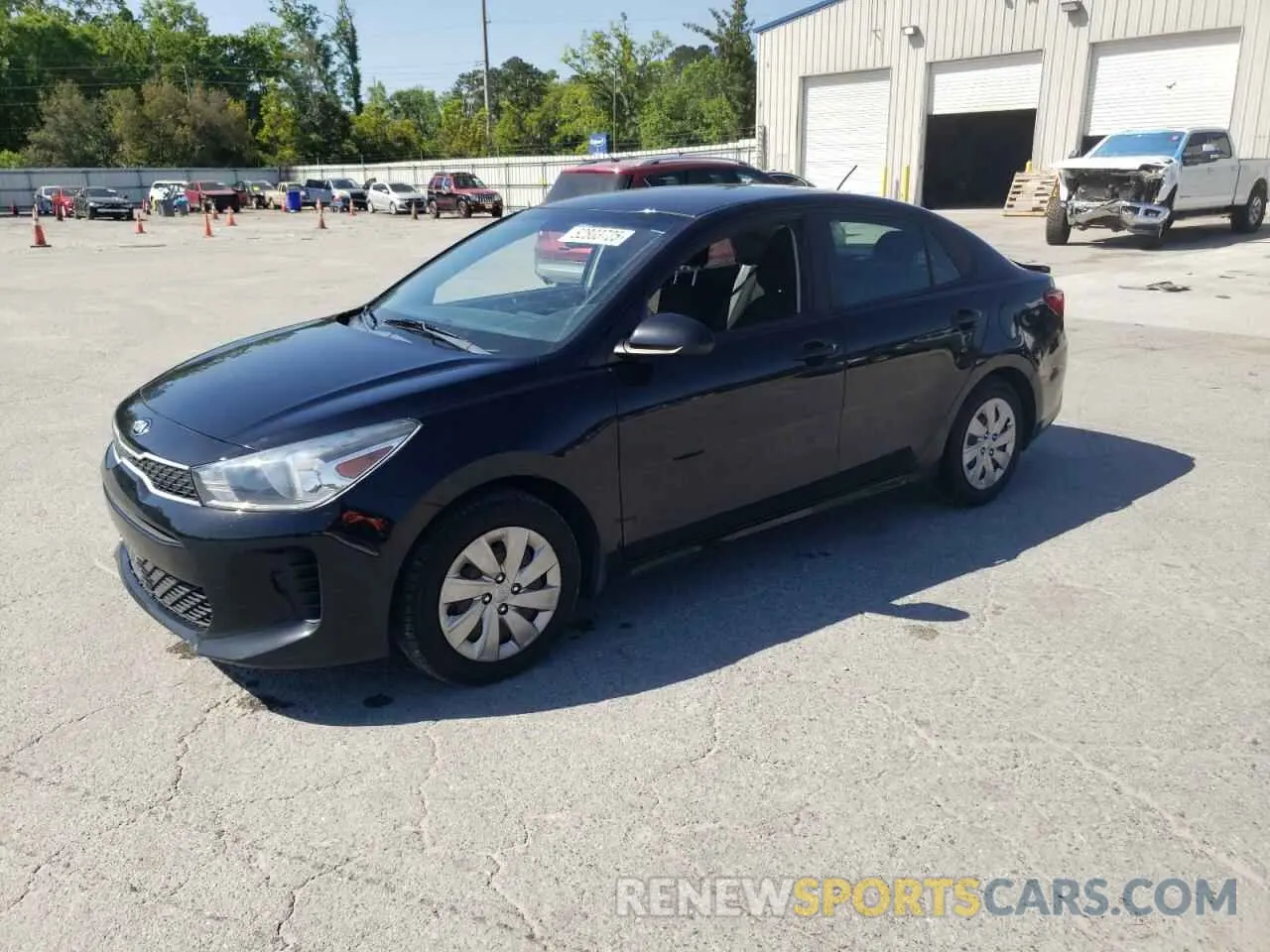 1 Photograph of a damaged car 3KPA24AB8KE233141 KIA RIO 2019