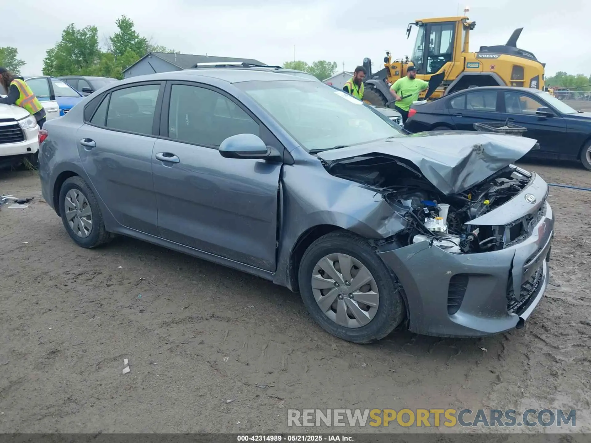 1 Photograph of a damaged car 3KPA24AB9KE157204 KIA RIO 2019