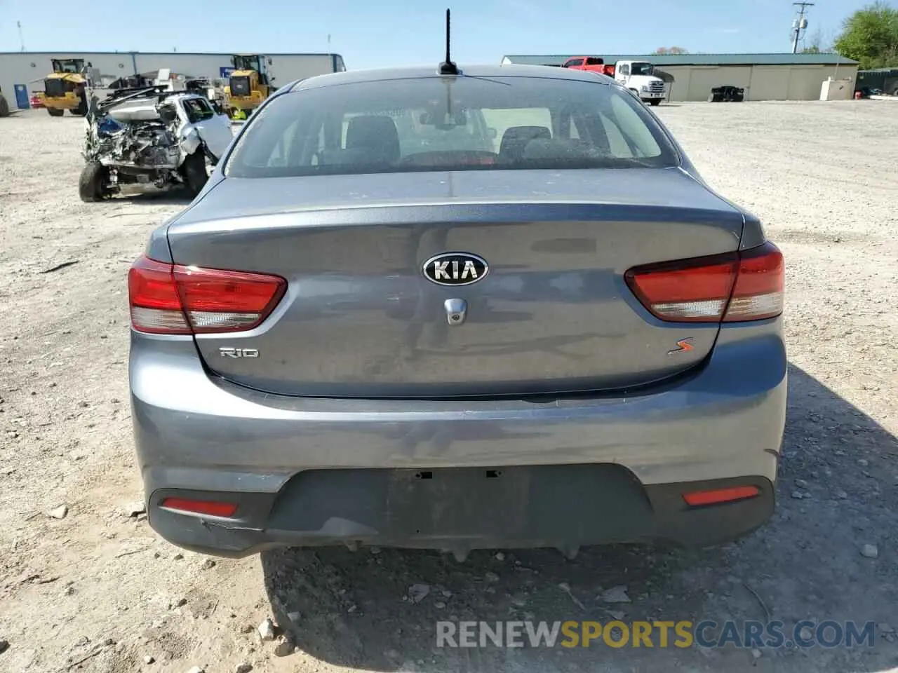 6 Photograph of a damaged car 3KPA24AB9KE157753 KIA RIO 2019