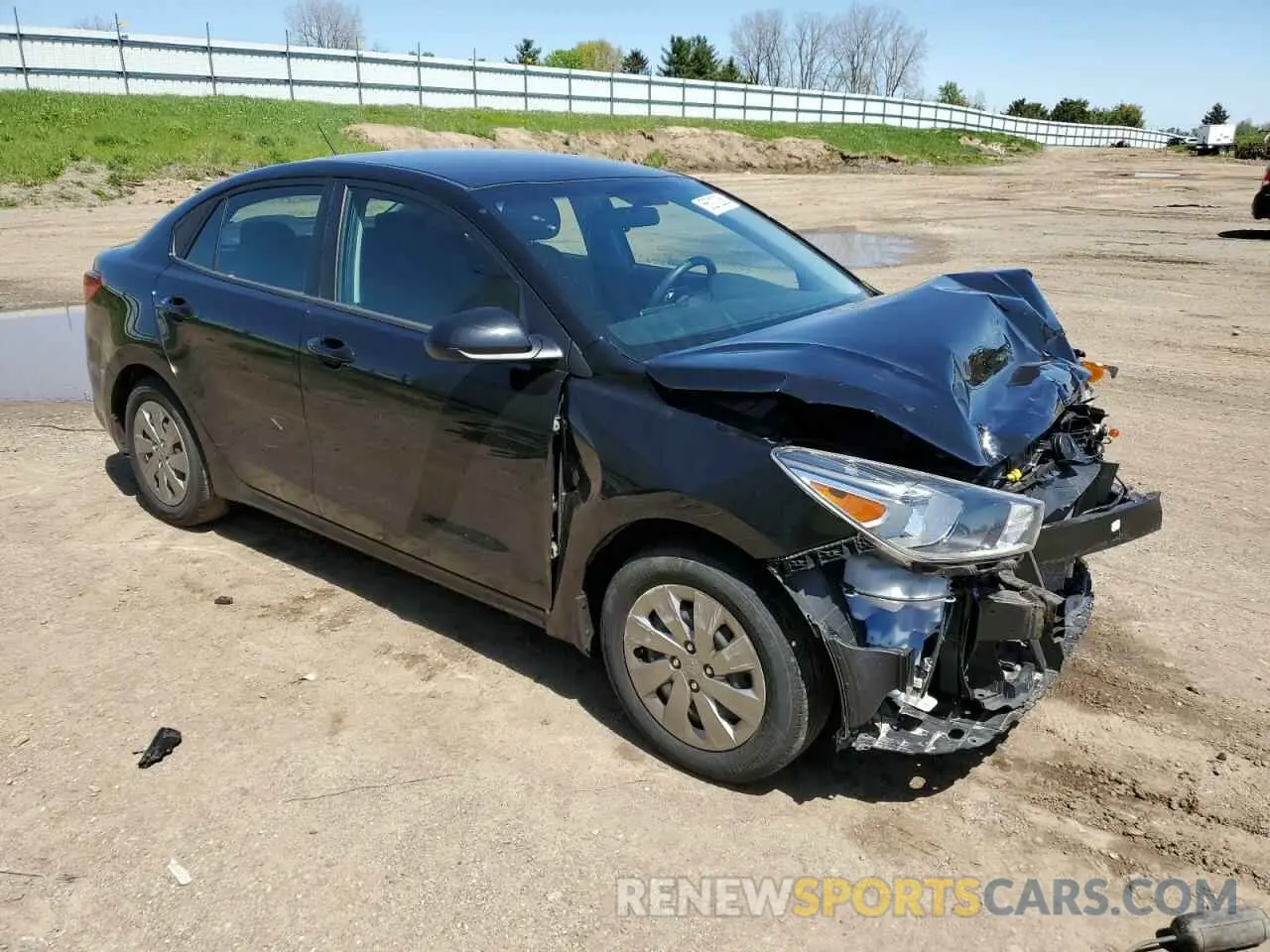 4 Photograph of a damaged car 3KPA24AB9KE200925 KIA RIO 2019