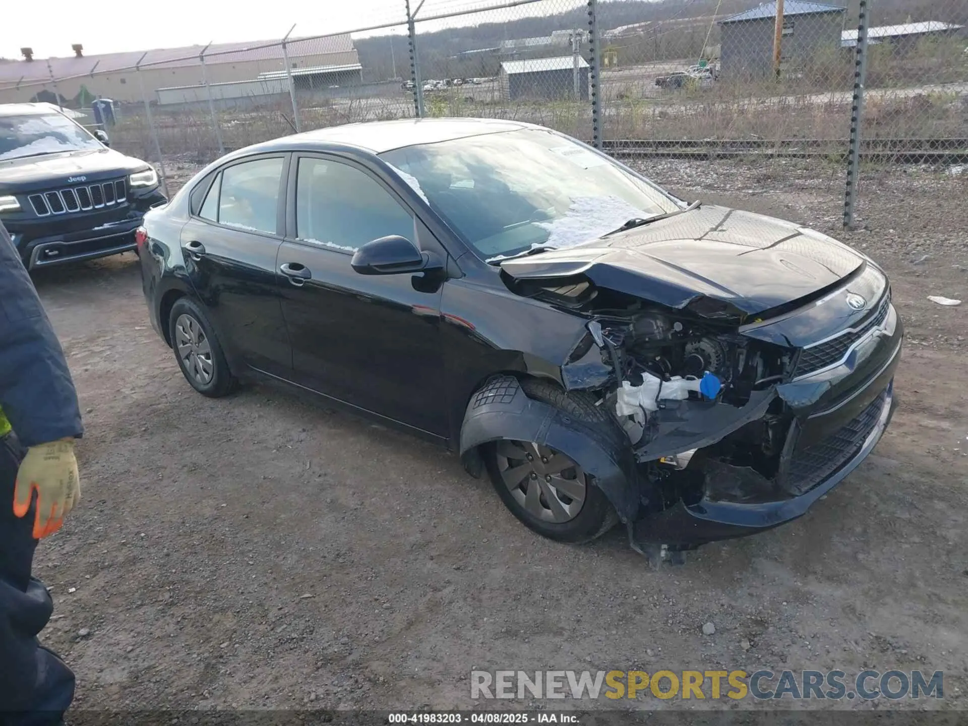 1 Photograph of a damaged car 3KPA24AB9KE209902 KIA RIO 2019