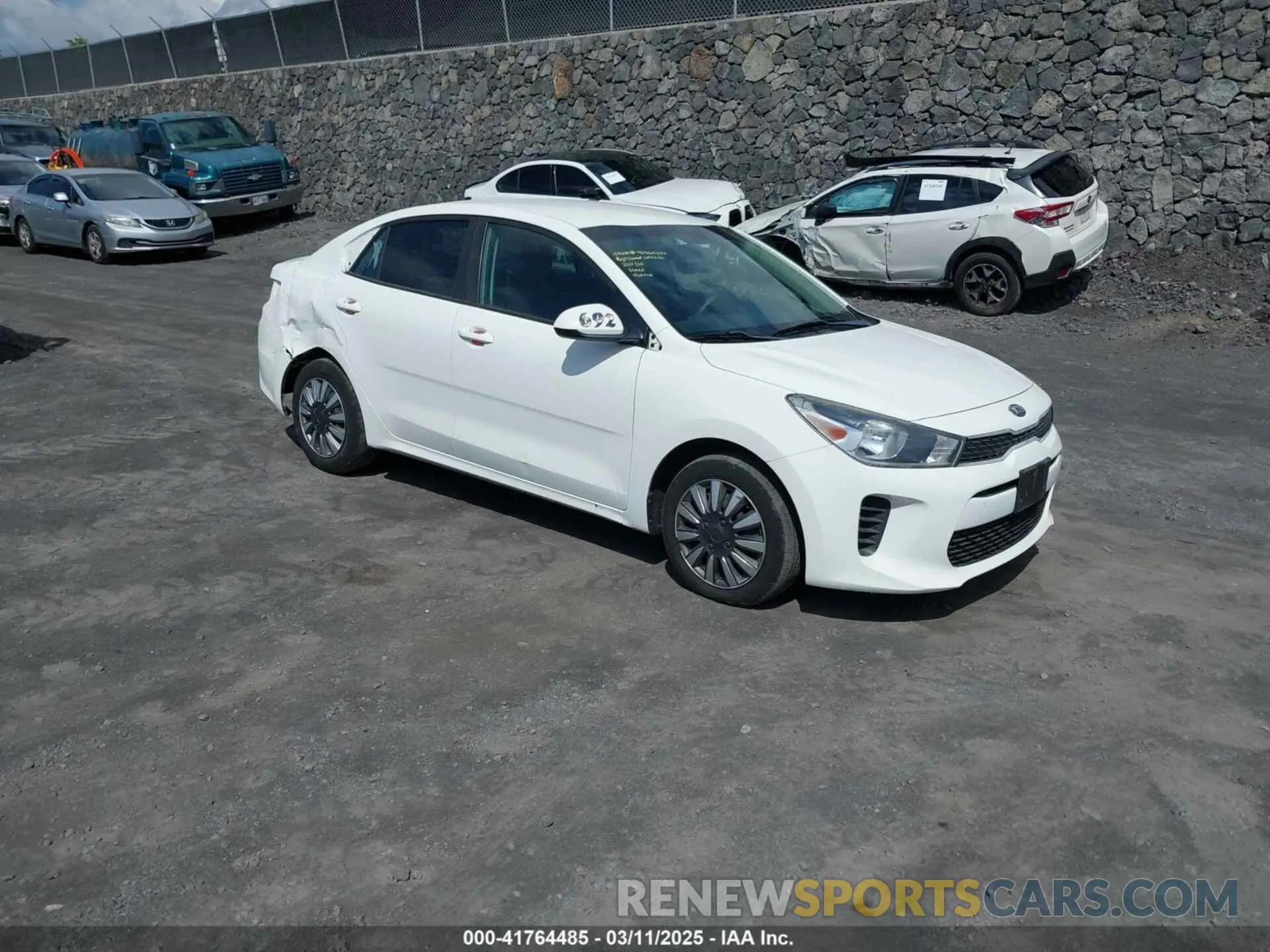 1 Photograph of a damaged car 3KPA24AB9KE214579 KIA RIO 2019