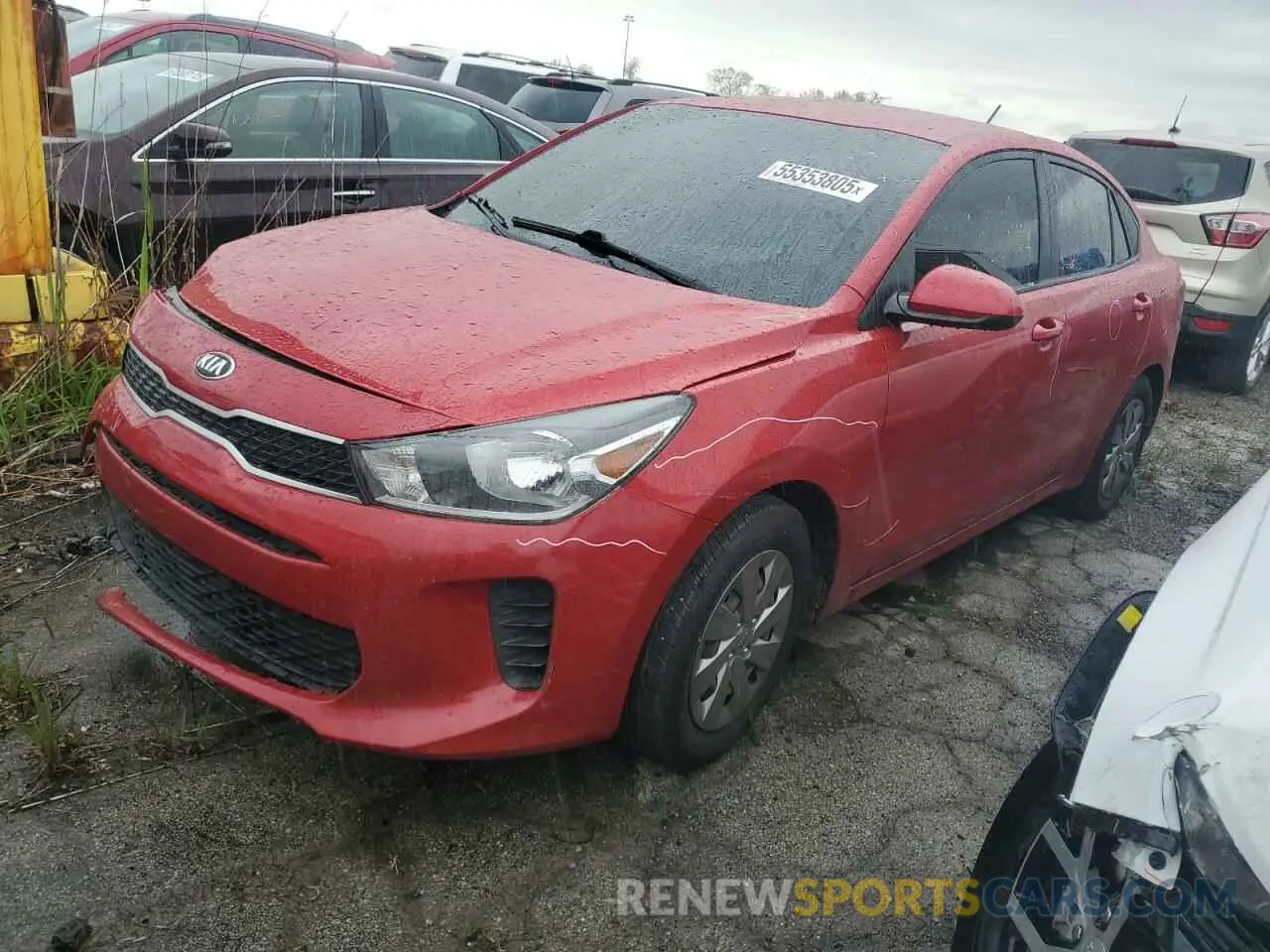 1 Photograph of a damaged car 3KPA24AB9KE246142 KIA RIO 2019