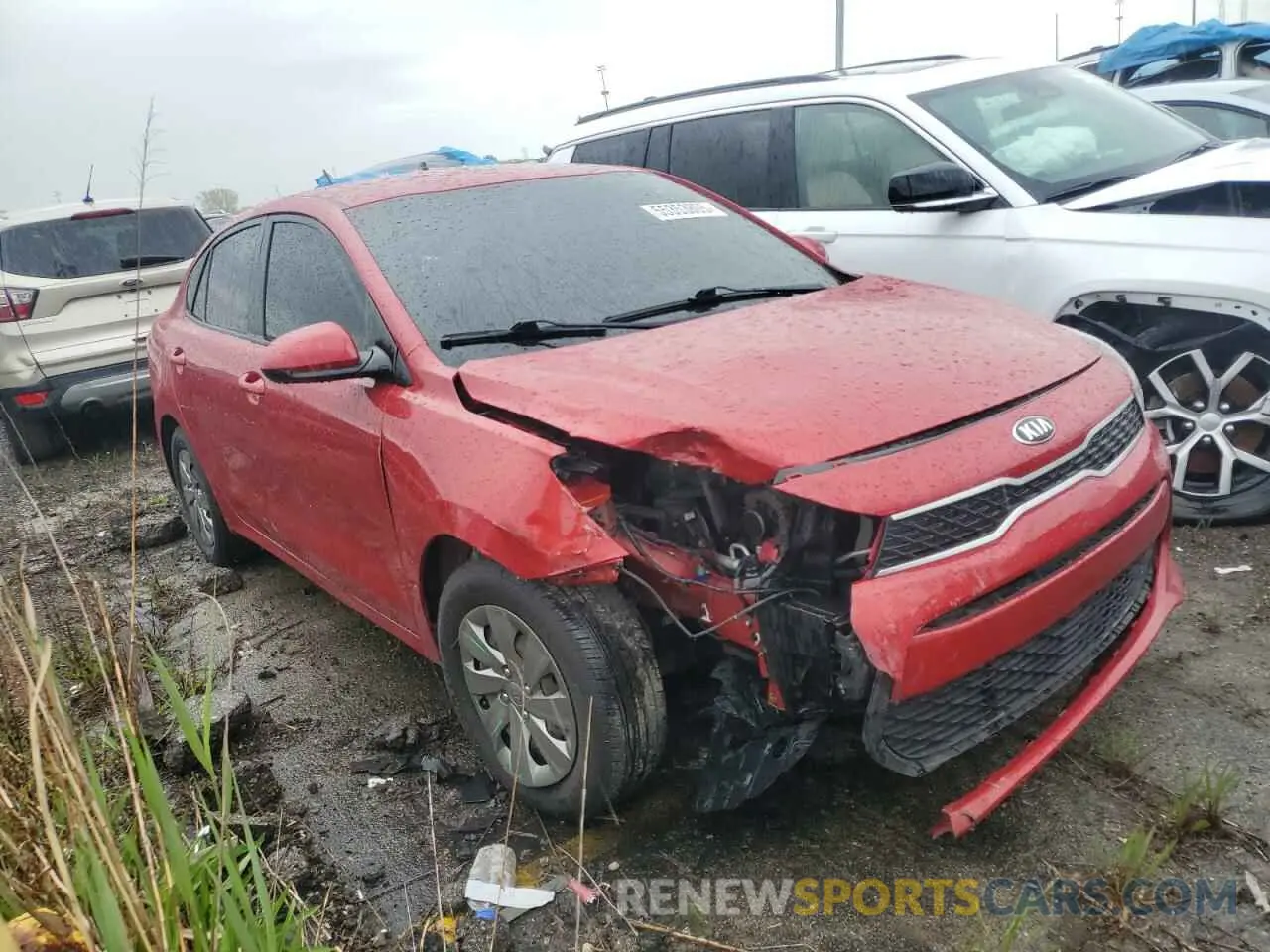 4 Photograph of a damaged car 3KPA24AB9KE246142 KIA RIO 2019