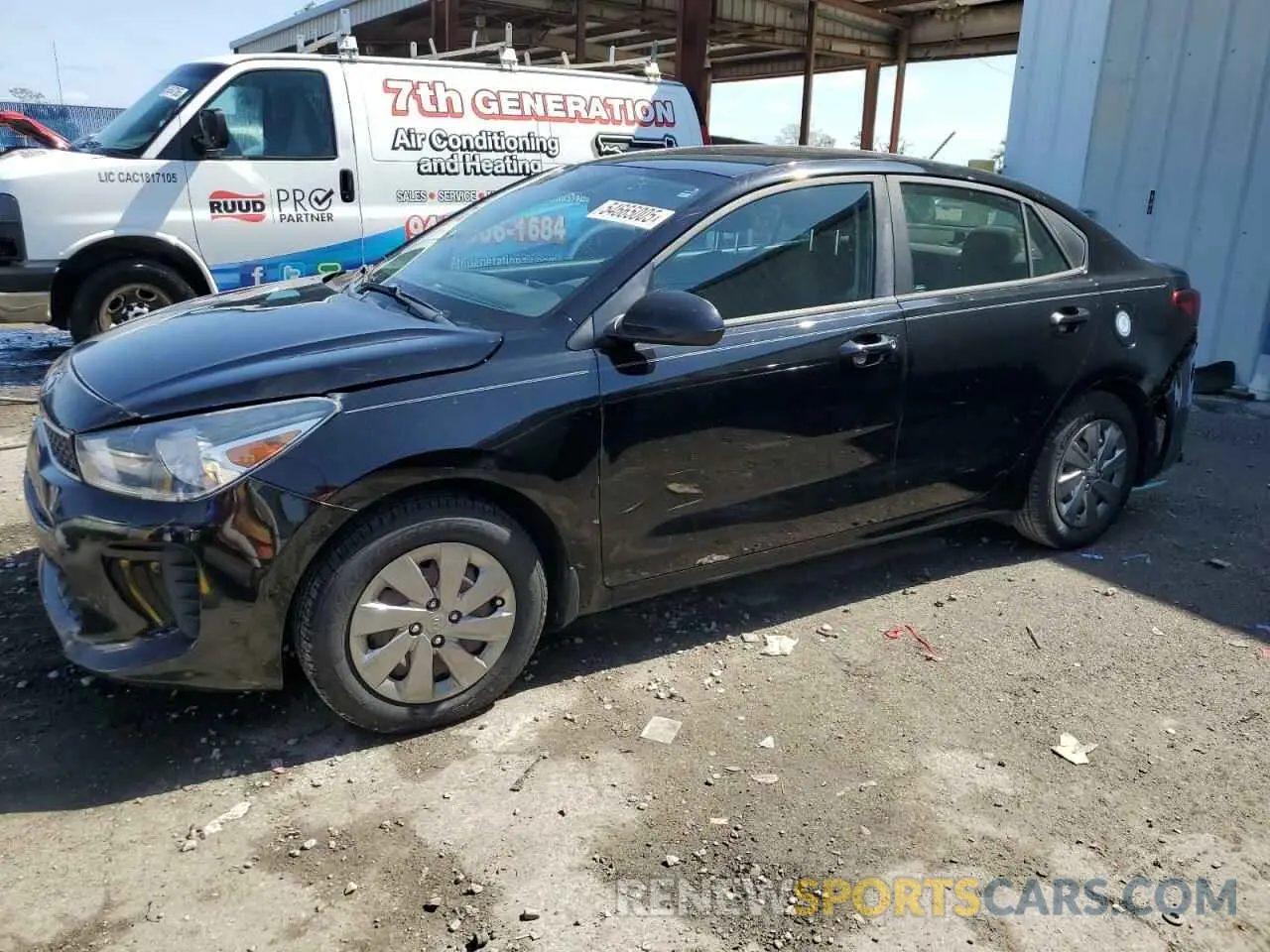 1 Photograph of a damaged car 3KPA24AB9KE248201 KIA RIO 2019