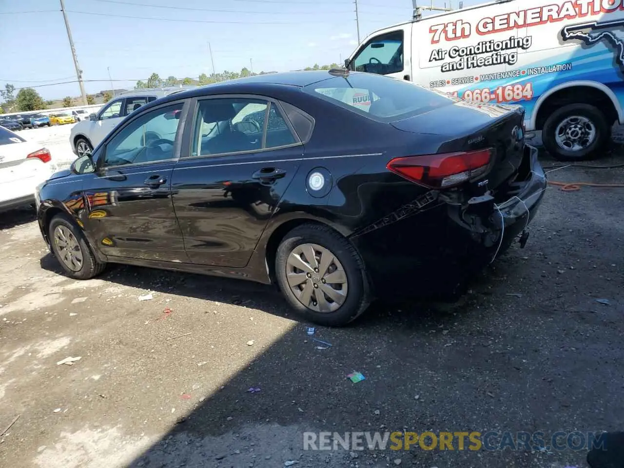 2 Photograph of a damaged car 3KPA24AB9KE248201 KIA RIO 2019