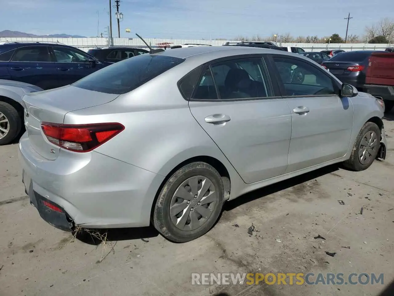 3 Photograph of a damaged car 3KPA24ABXKE160838 KIA RIO 2019