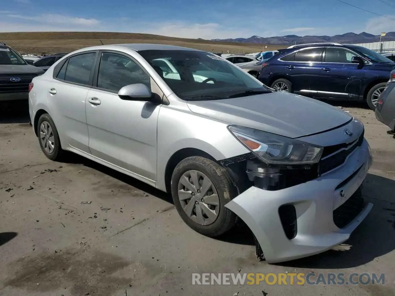 4 Photograph of a damaged car 3KPA24ABXKE160838 KIA RIO 2019