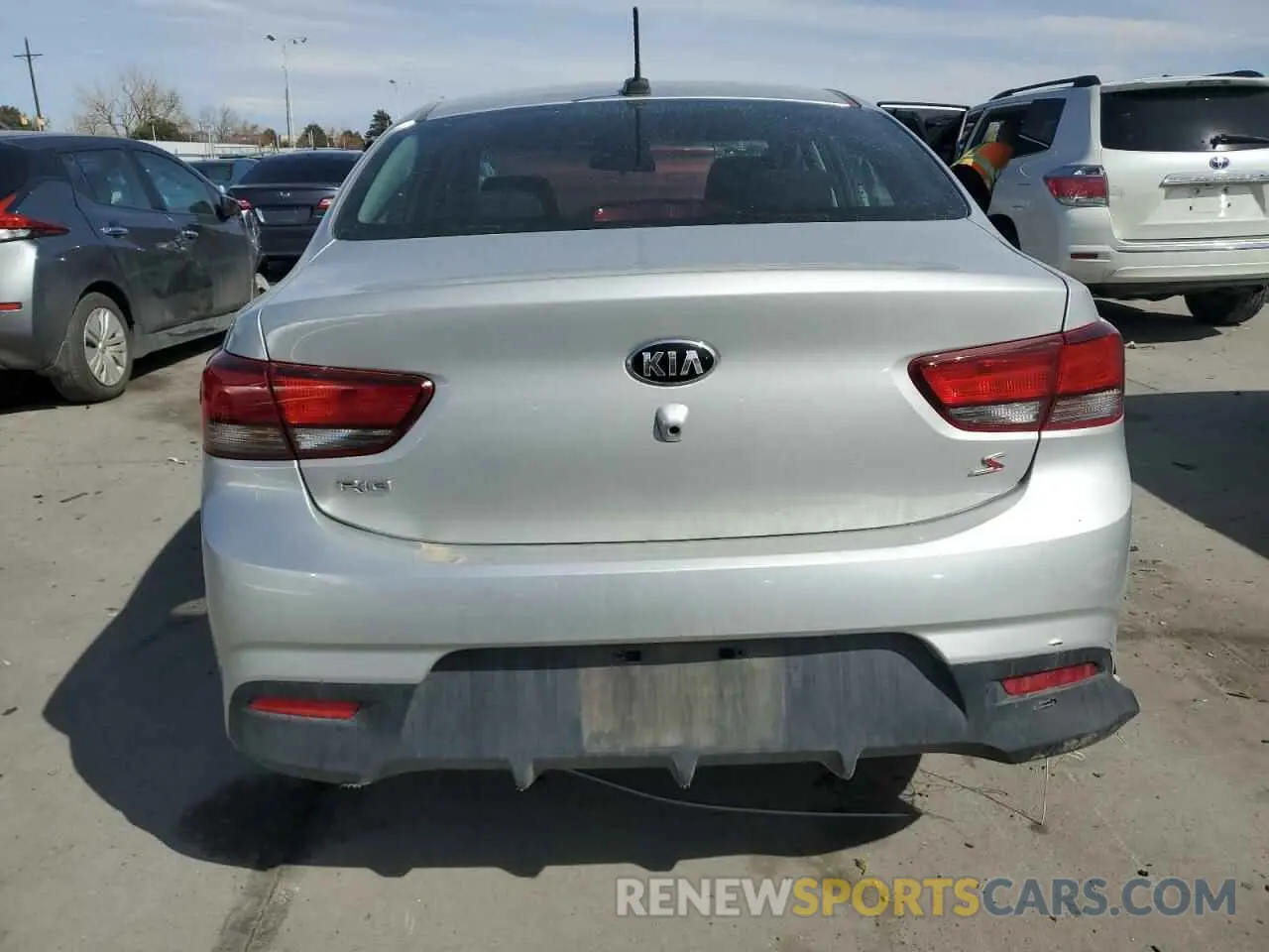 6 Photograph of a damaged car 3KPA24ABXKE160838 KIA RIO 2019