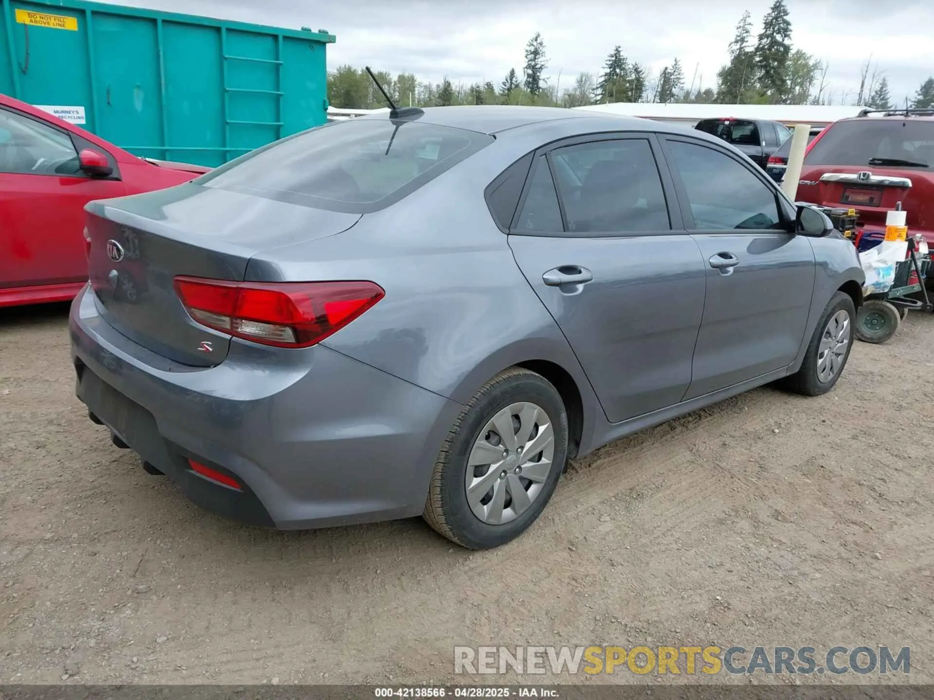 4 Photograph of a damaged car 3KPA24ABXKE173427 KIA RIO 2019