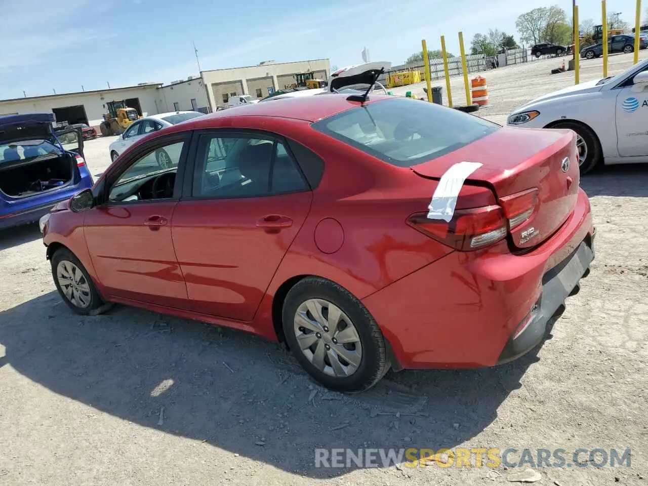 2 Photograph of a damaged car 3KPA24ABXKE207592 KIA RIO 2019