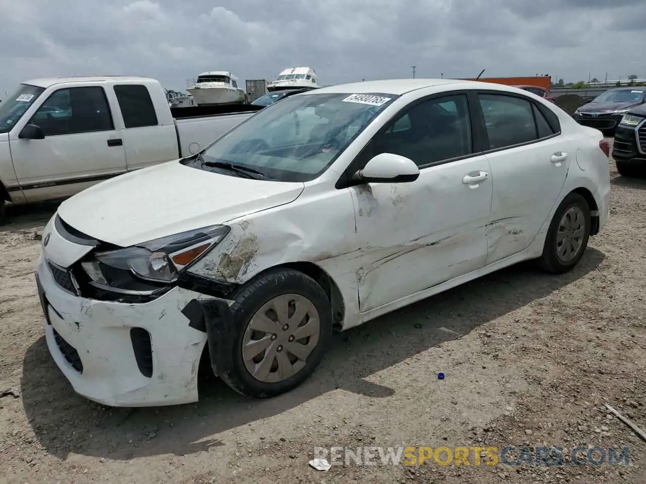 1 Photograph of a damaged car 3KPA24ABXKE212341 KIA RIO 2019