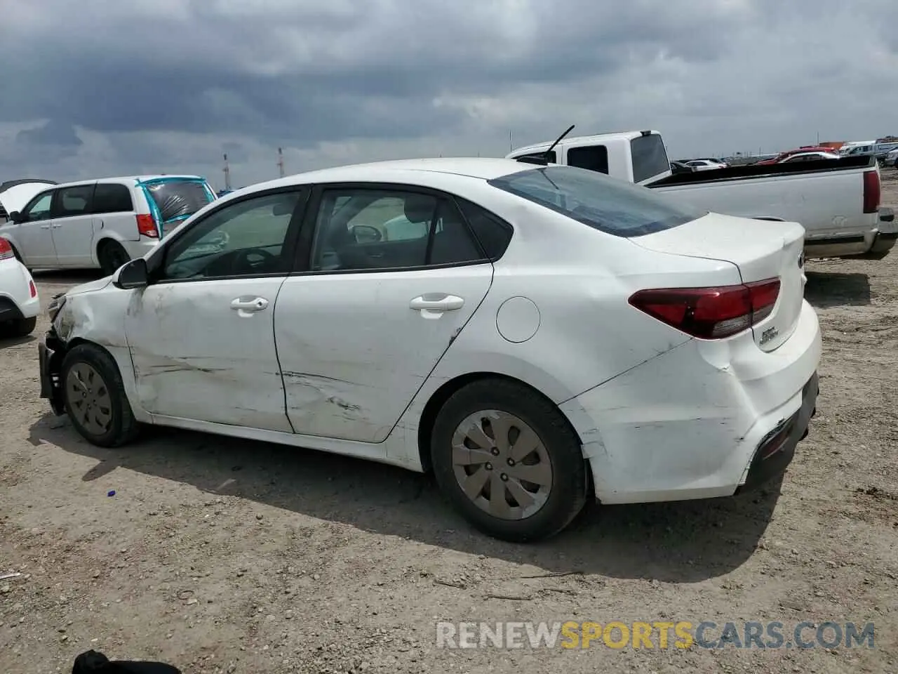 2 Photograph of a damaged car 3KPA24ABXKE212341 KIA RIO 2019