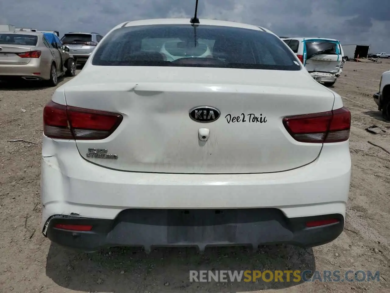 6 Photograph of a damaged car 3KPA24ABXKE212341 KIA RIO 2019