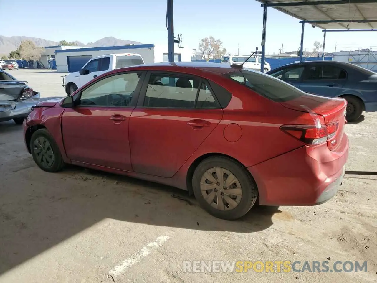 2 Photograph of a damaged car 3KPA24ABXKE214302 KIA RIO 2019