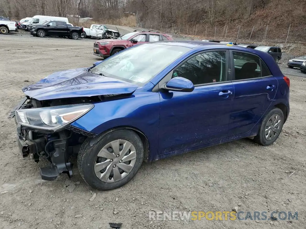 1 Photograph of a damaged car 3KPA25AB4KE233188 KIA RIO 2019