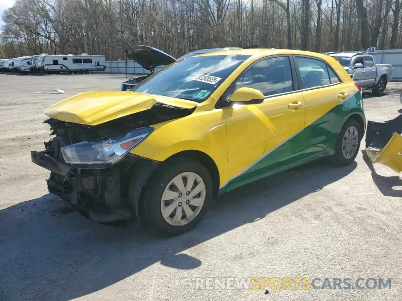 1 Photograph of a damaged car 3KPA25AB9KE179502 KIA RIO 2019
