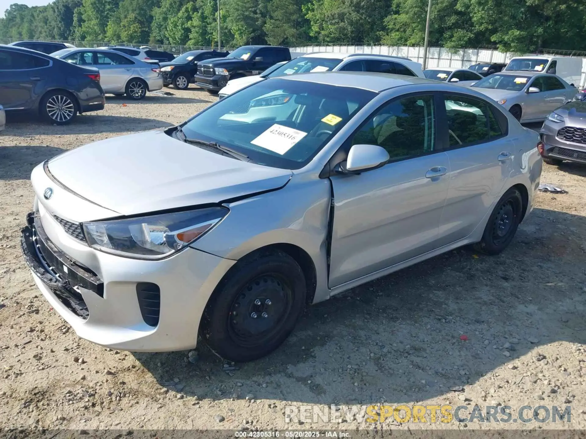 2 Photograph of a damaged car 3KPA24AD0LE286547 KIA RIO 2020