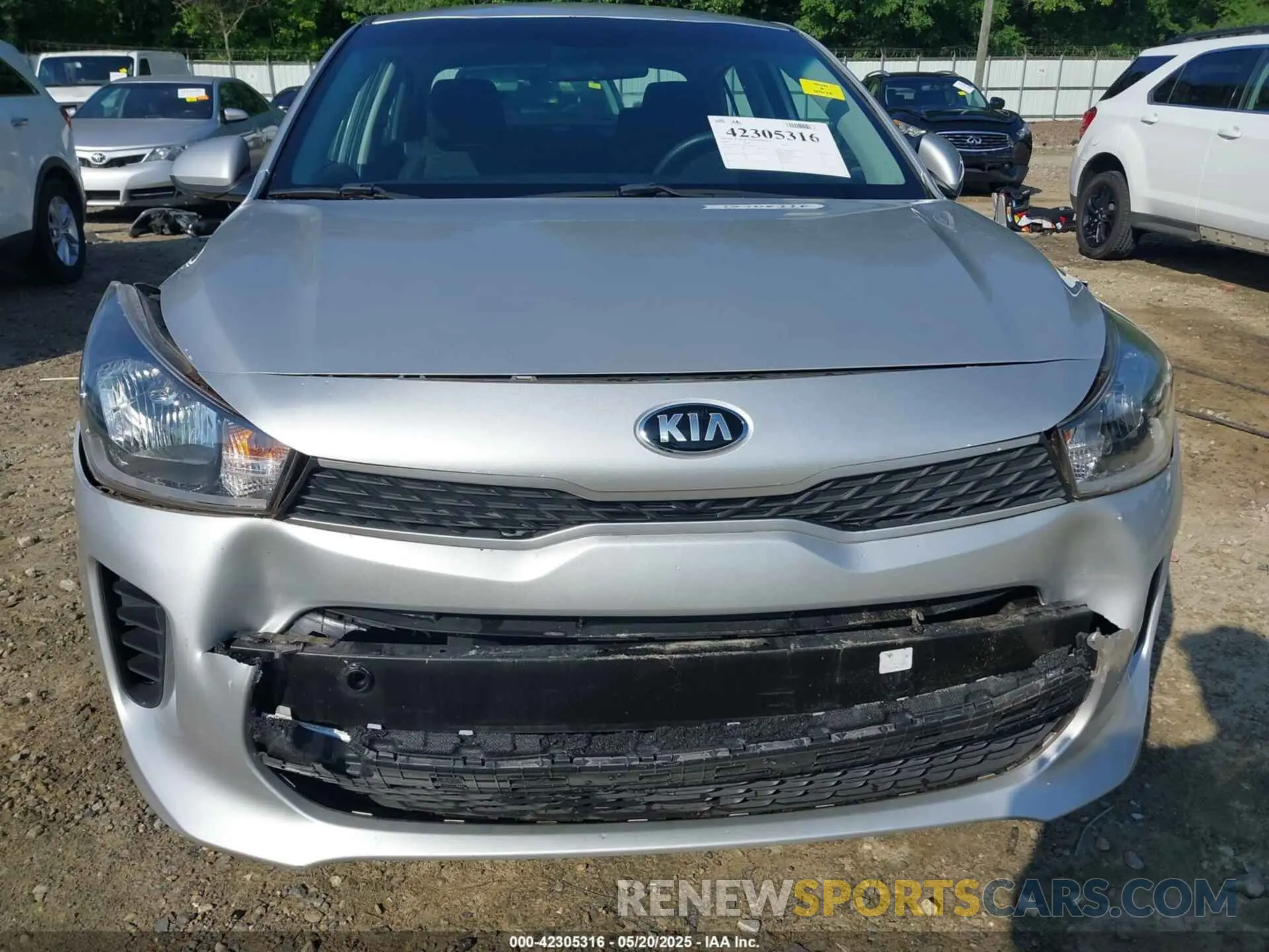 6 Photograph of a damaged car 3KPA24AD0LE286547 KIA RIO 2020