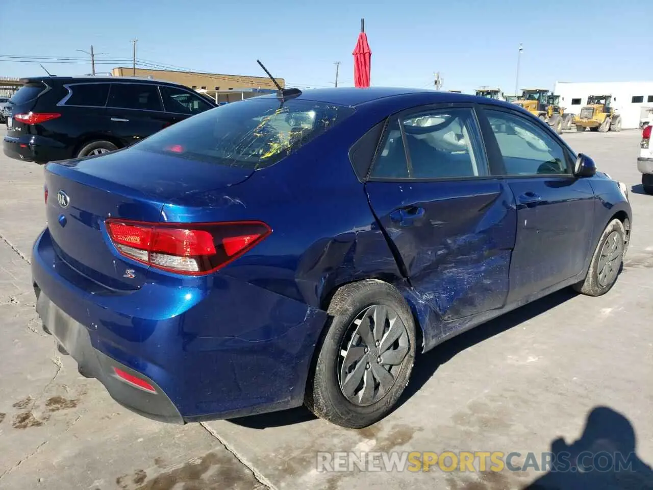 3 Photograph of a damaged car 3KPA24AD0LE317683 KIA RIO 2020