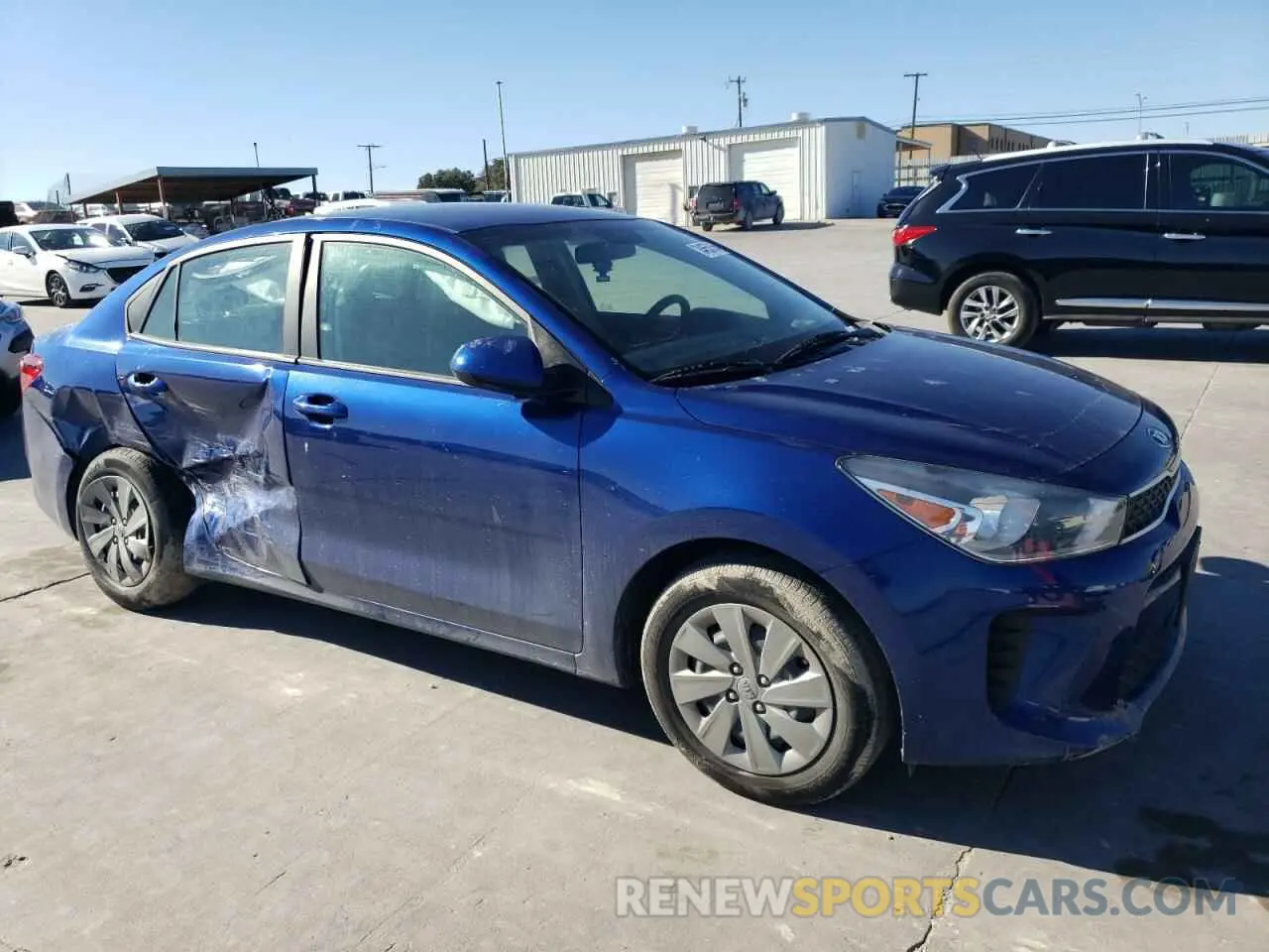 4 Photograph of a damaged car 3KPA24AD0LE317683 KIA RIO 2020