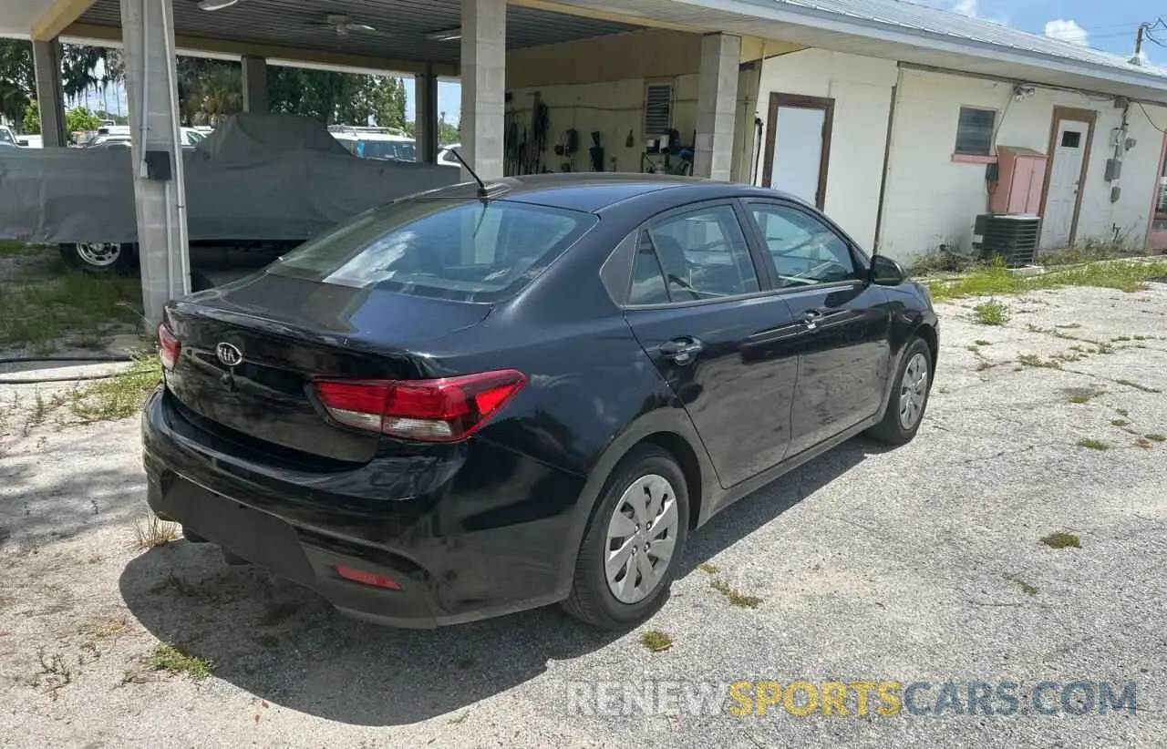 4 Photograph of a damaged car 3KPA24AD0LE335357 KIA RIO 2020