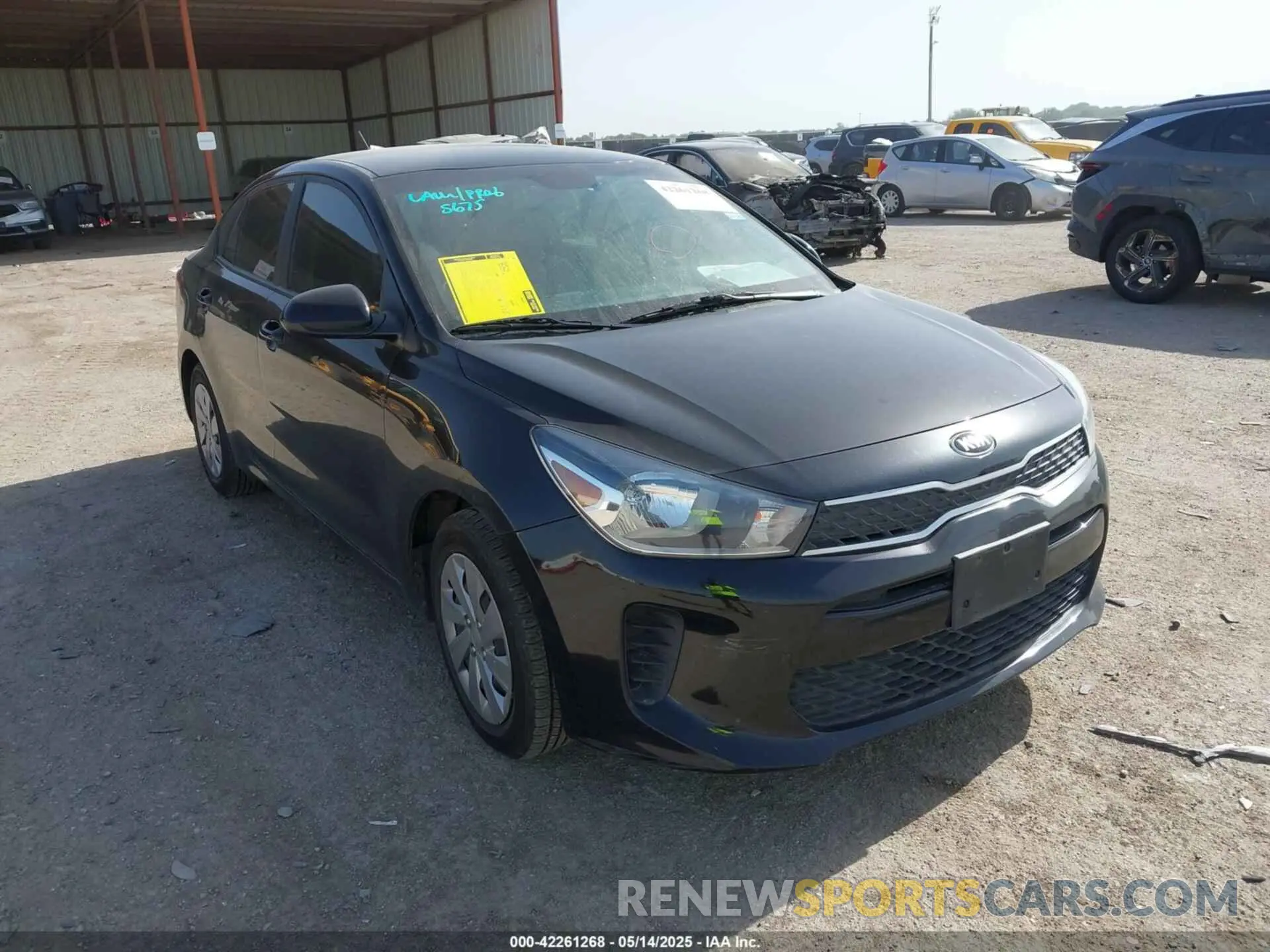 1 Photograph of a damaged car 3KPA24AD0LE362753 KIA RIO 2020