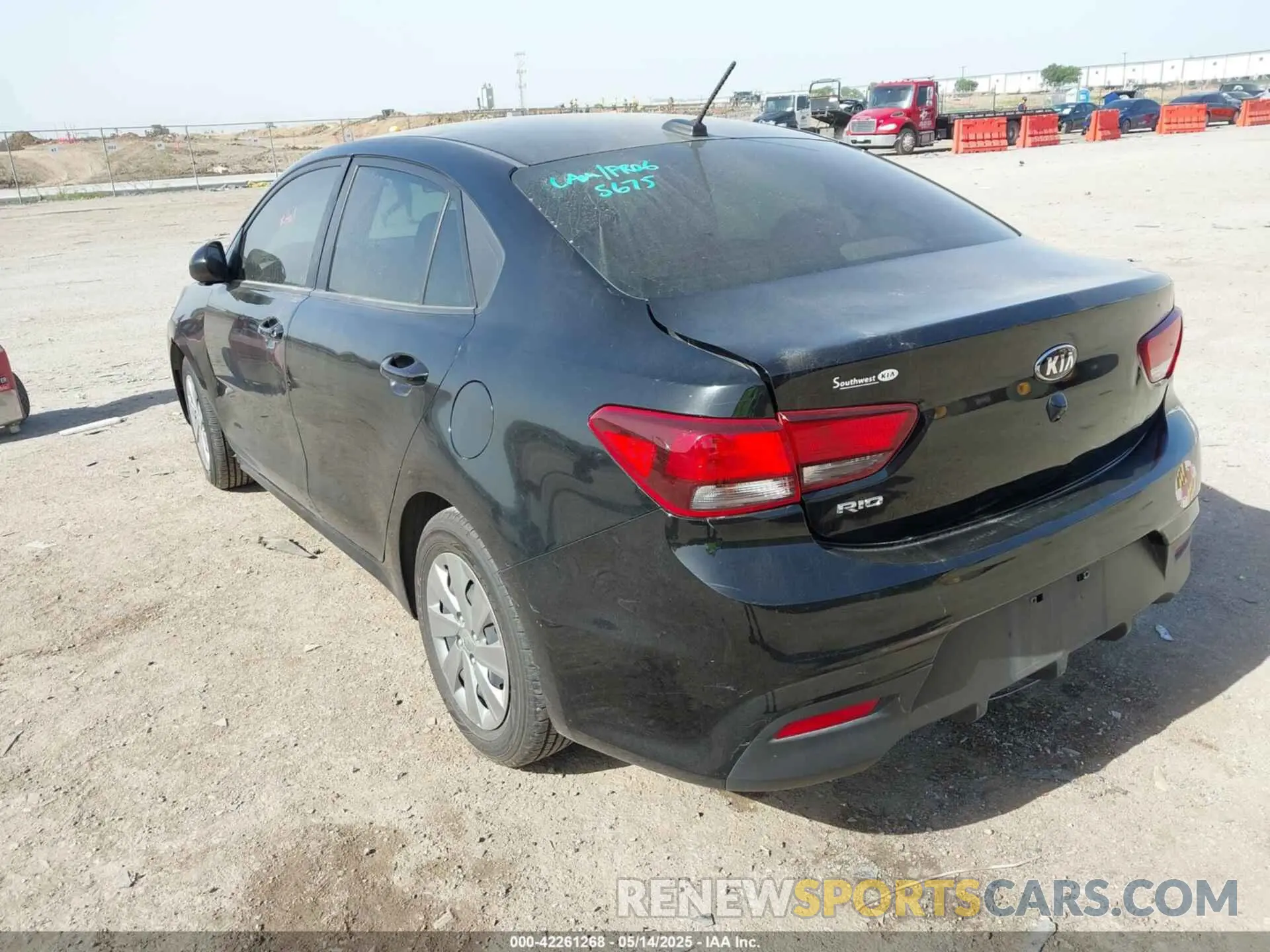 3 Photograph of a damaged car 3KPA24AD0LE362753 KIA RIO 2020