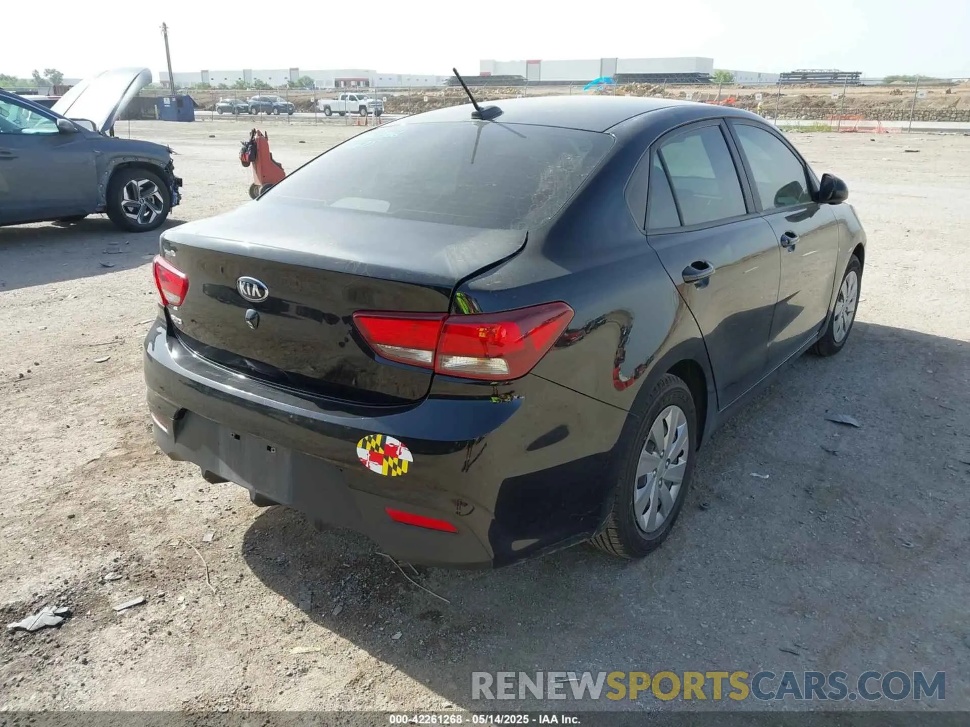 4 Photograph of a damaged car 3KPA24AD0LE362753 KIA RIO 2020