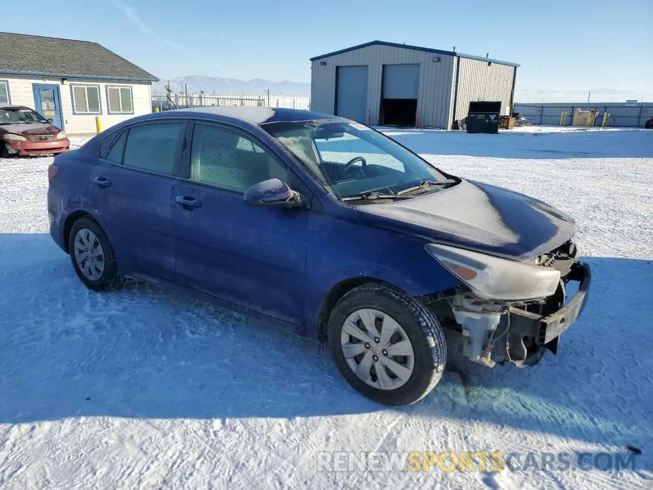4 Photograph of a damaged car 3KPA24AD1LE263083 KIA RIO 2020