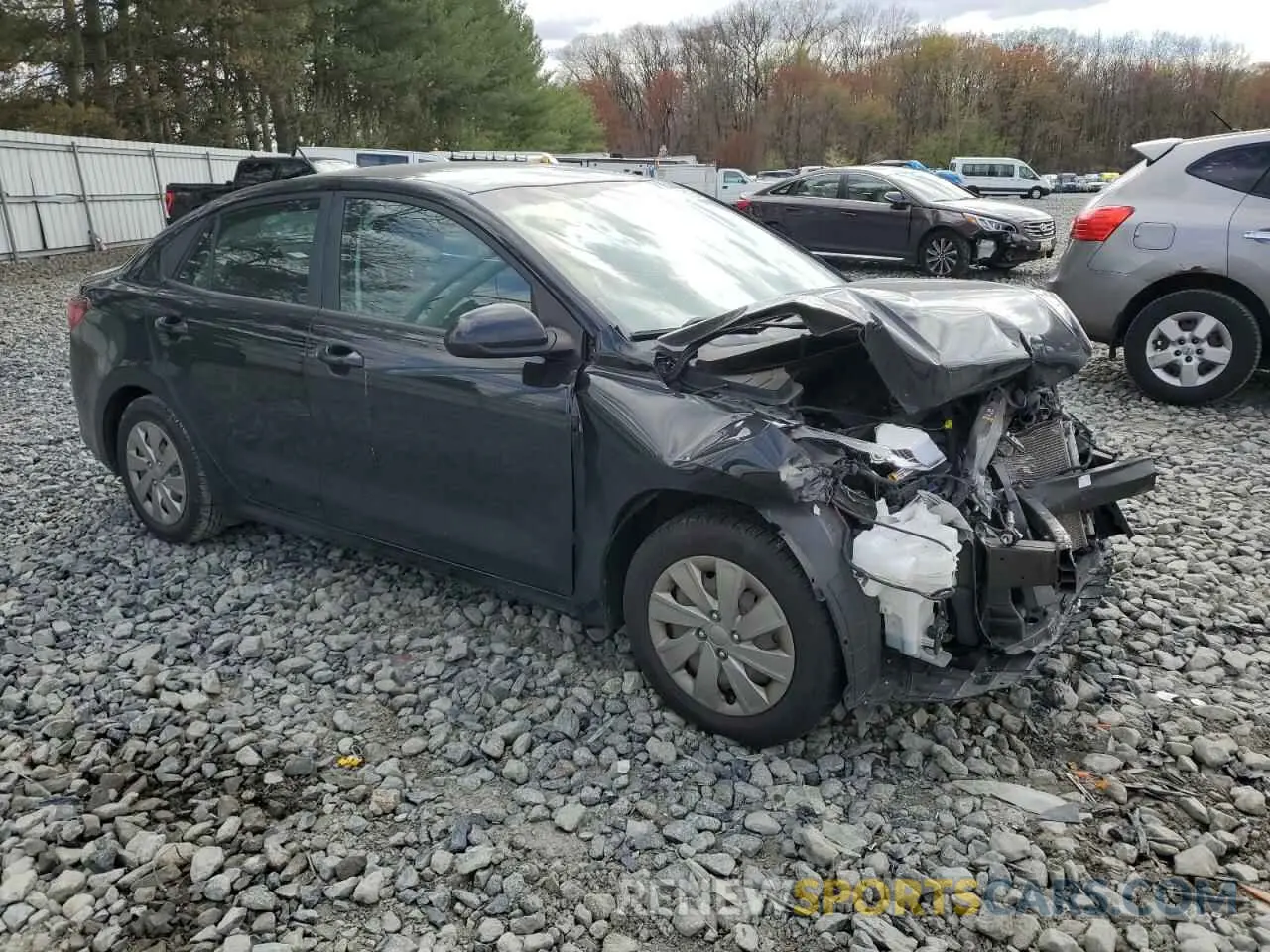 4 Photograph of a damaged car 3KPA24AD1LE286105 KIA RIO 2020