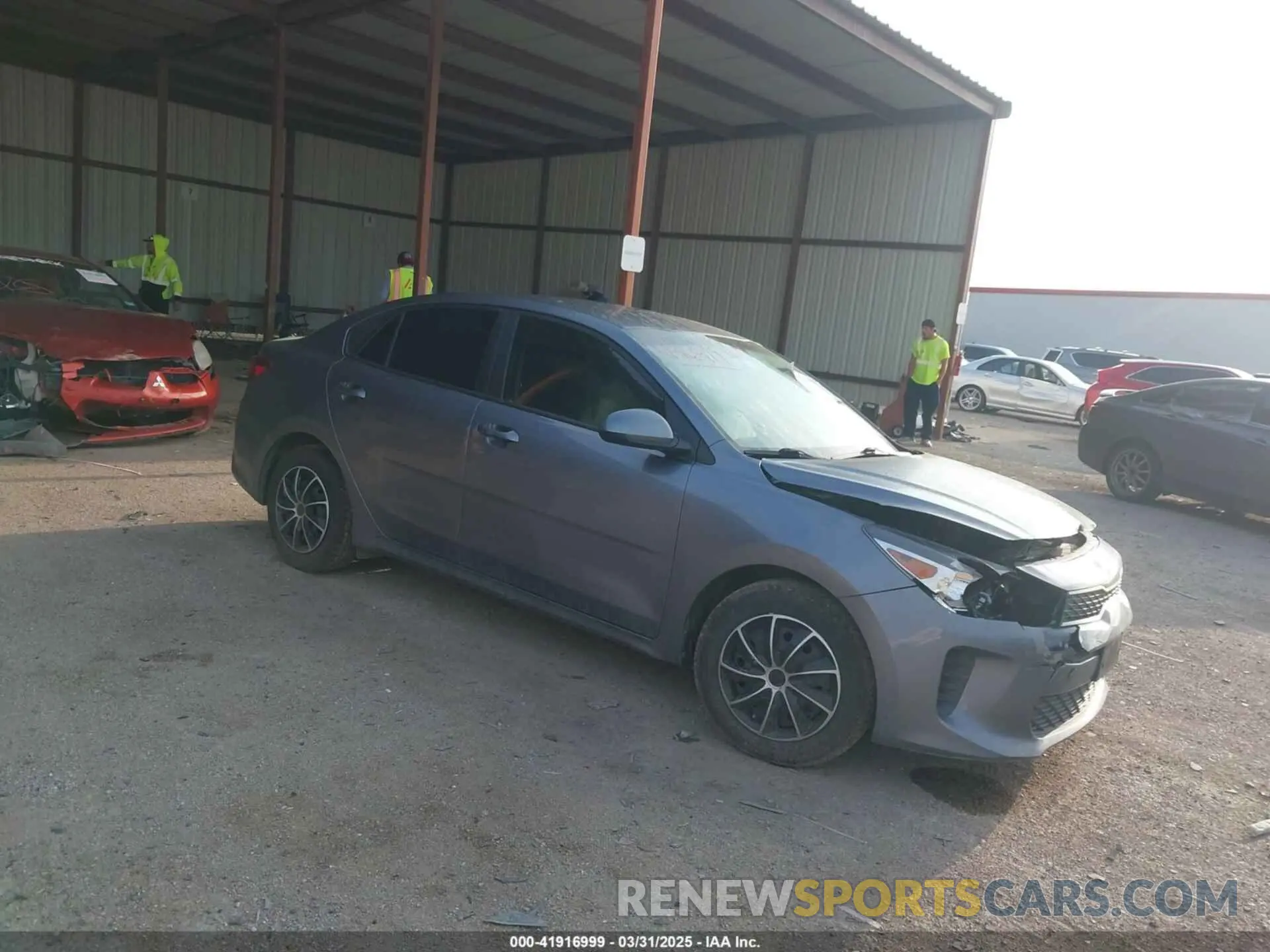 1 Photograph of a damaged car 3KPA24AD1LE295693 KIA RIO 2020