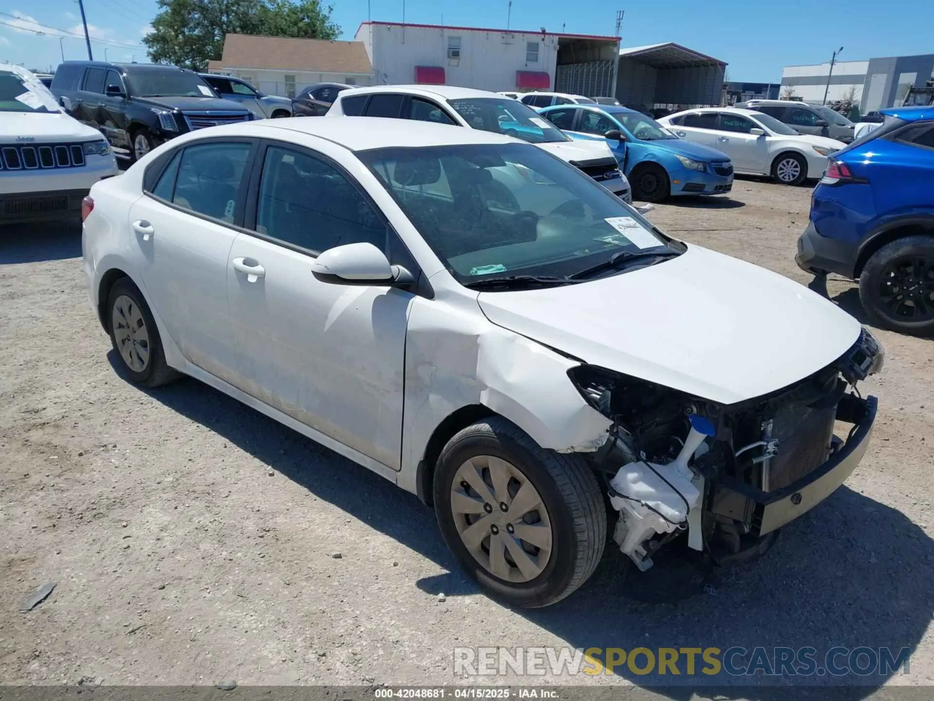 1 Photograph of a damaged car 3KPA24AD1LE299243 KIA RIO 2020