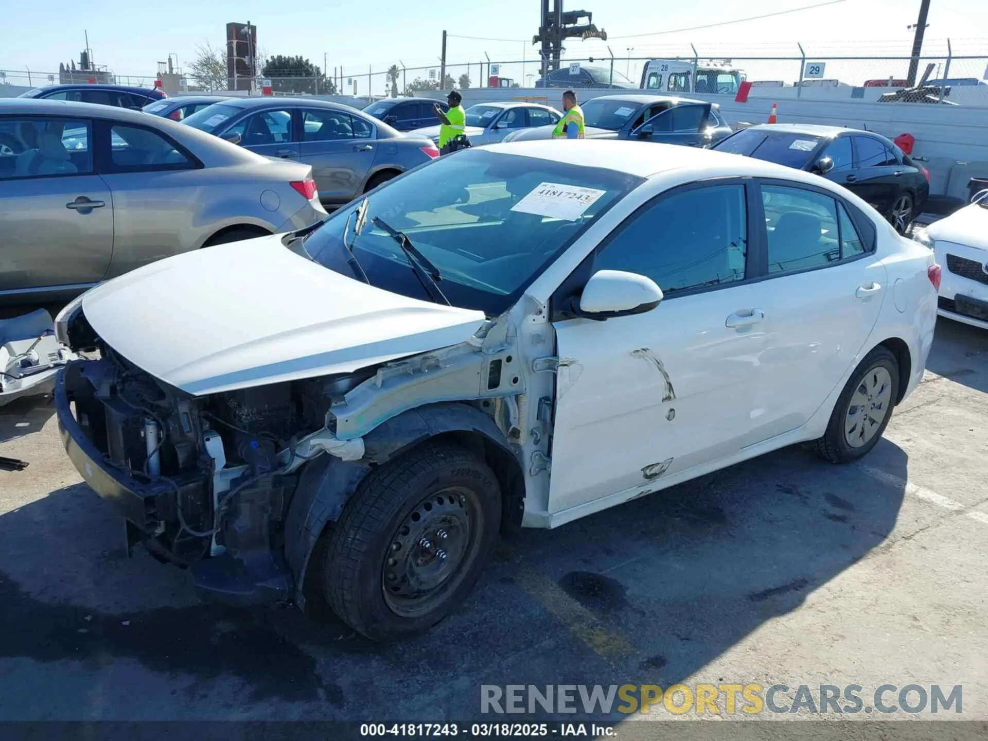 2 Photograph of a damaged car 3KPA24AD1LE313500 KIA RIO 2020