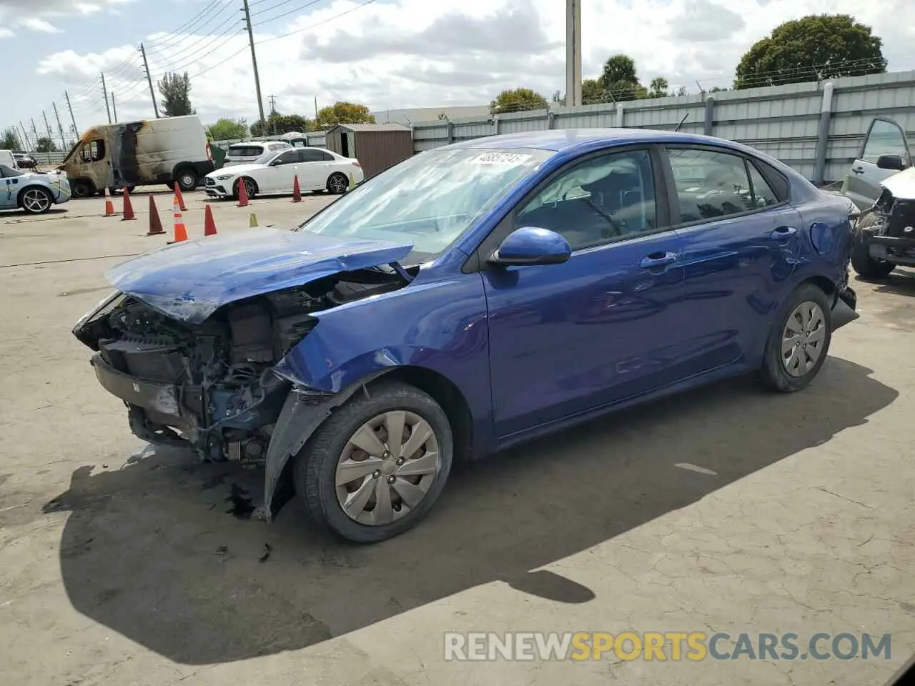 1 Photograph of a damaged car 3KPA24AD2LE260998 KIA RIO 2020