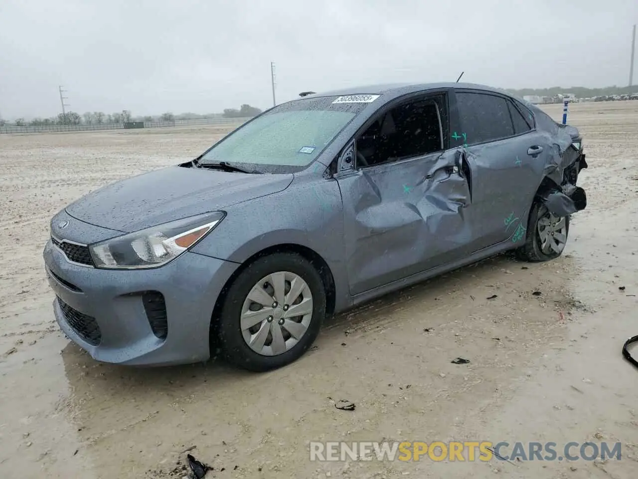 1 Photograph of a damaged car 3KPA24AD3LE256619 KIA RIO 2020