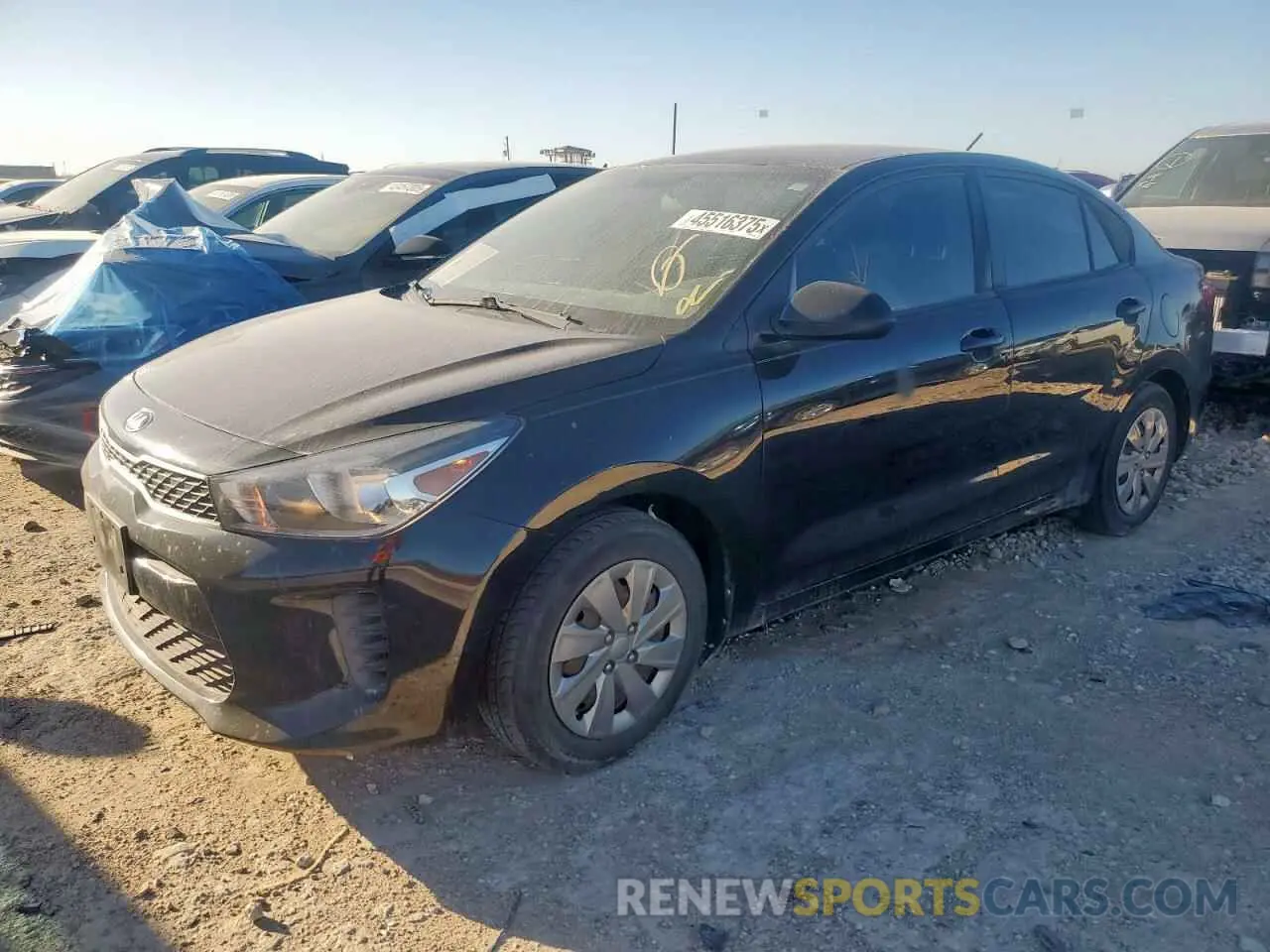1 Photograph of a damaged car 3KPA24AD3LE261108 KIA RIO 2020